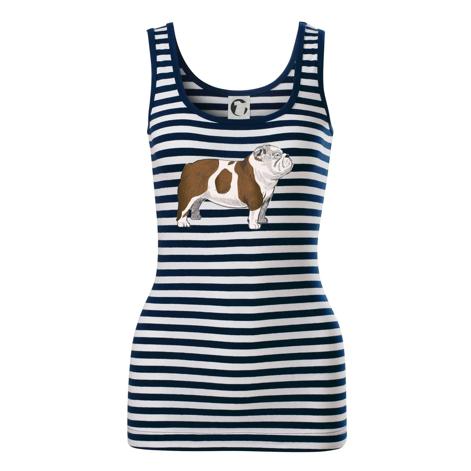 Ostatné psie plemená - Vintage English bulldog - Sailor tielko na vodu