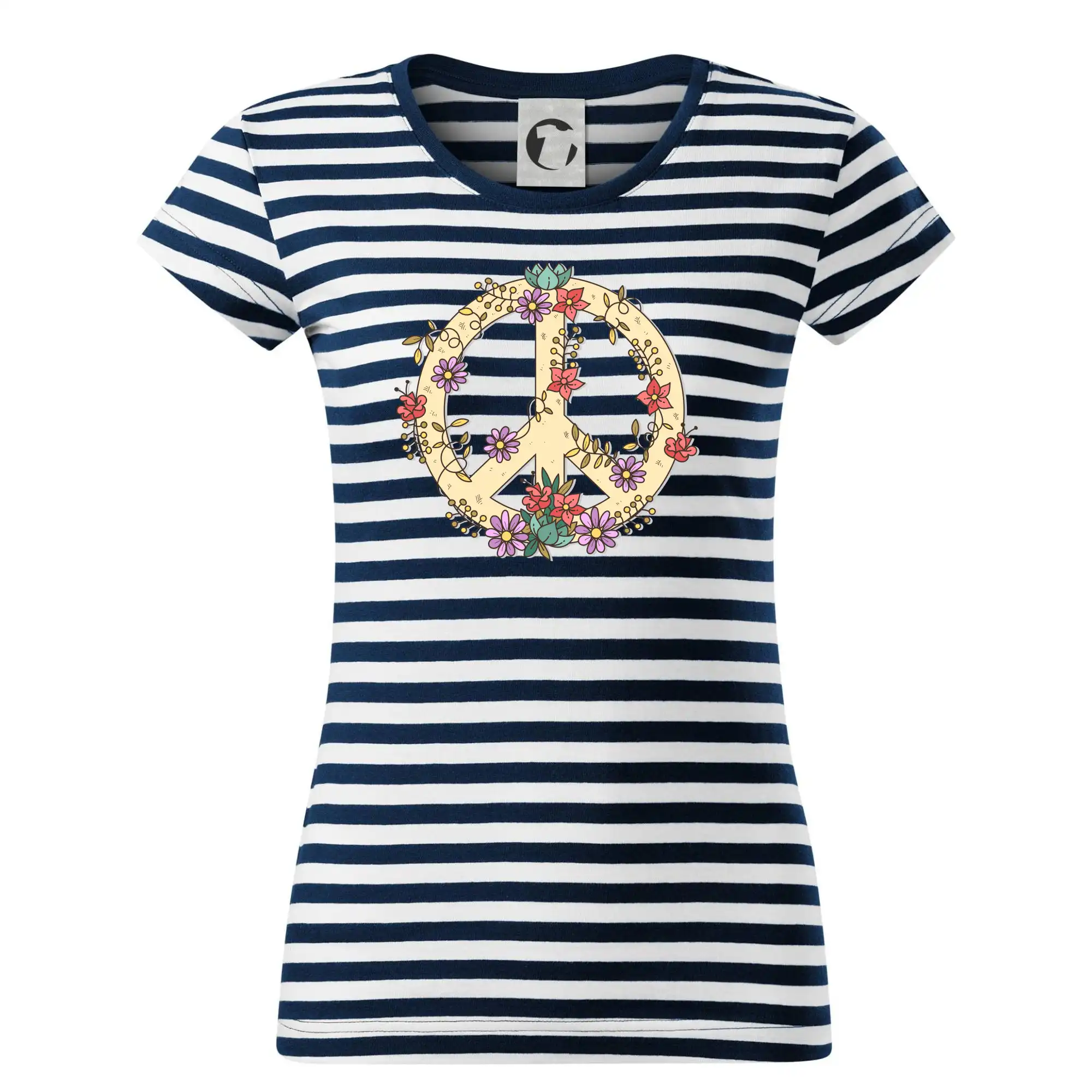 Tričká pre pohodový ľudí - Peace symbol pieskový - Tričko na vodu