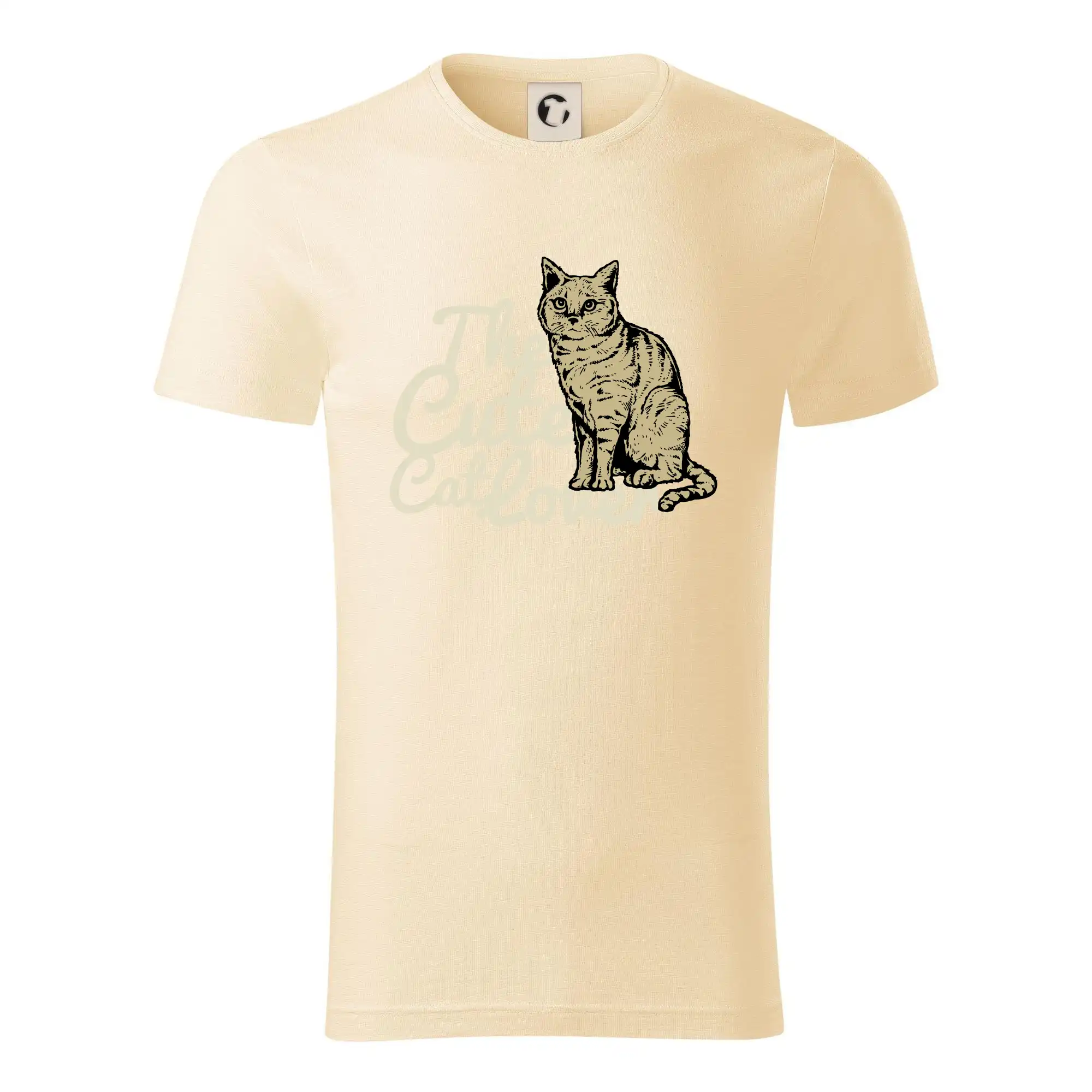 Vtipná tričká s mačkou - The cute cat lover - Tričko z organickej bavlny
