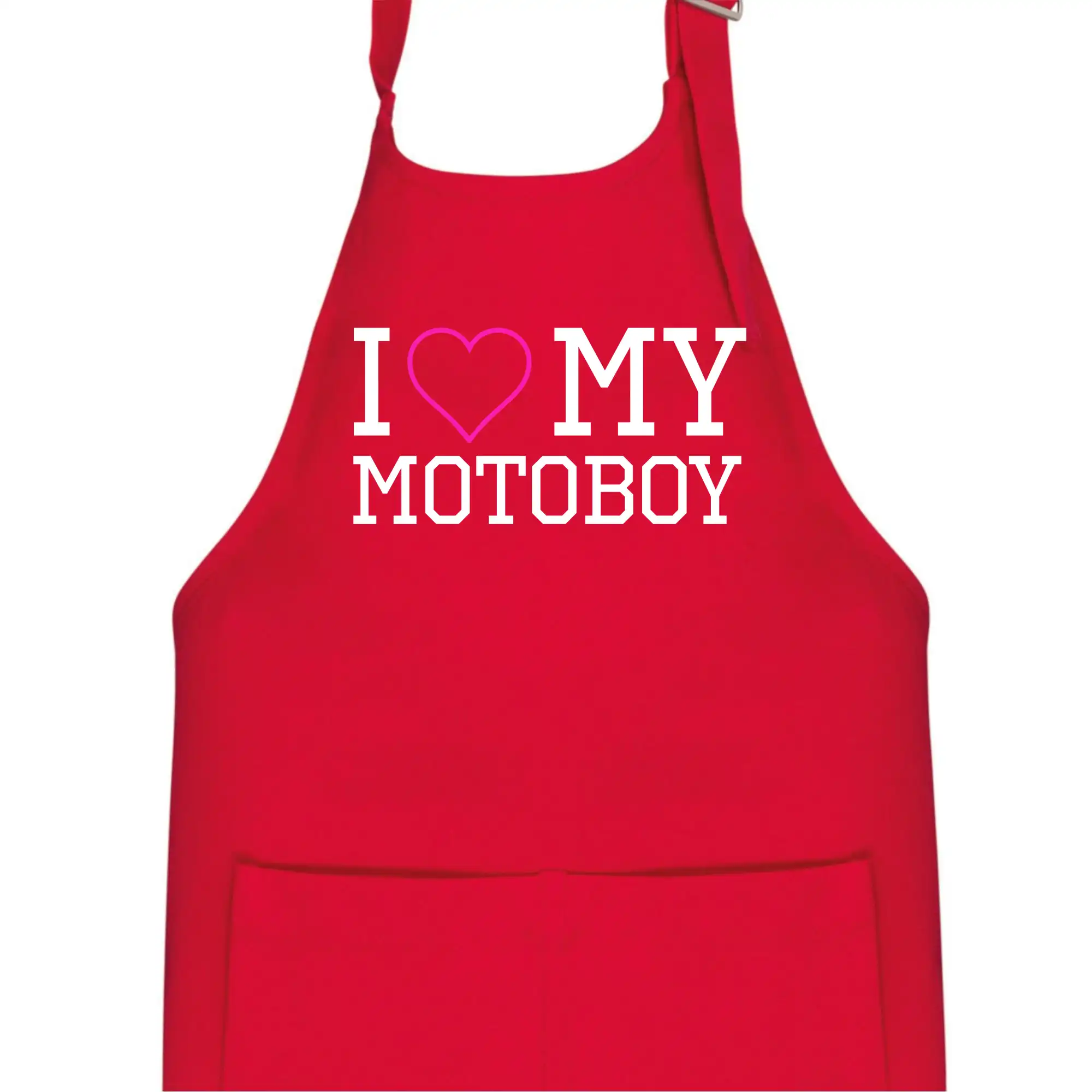 Tričká a mikiny s potlačou motoriek – pre pravých motorkárov - I love my motoboy - Detská zástera na varenie