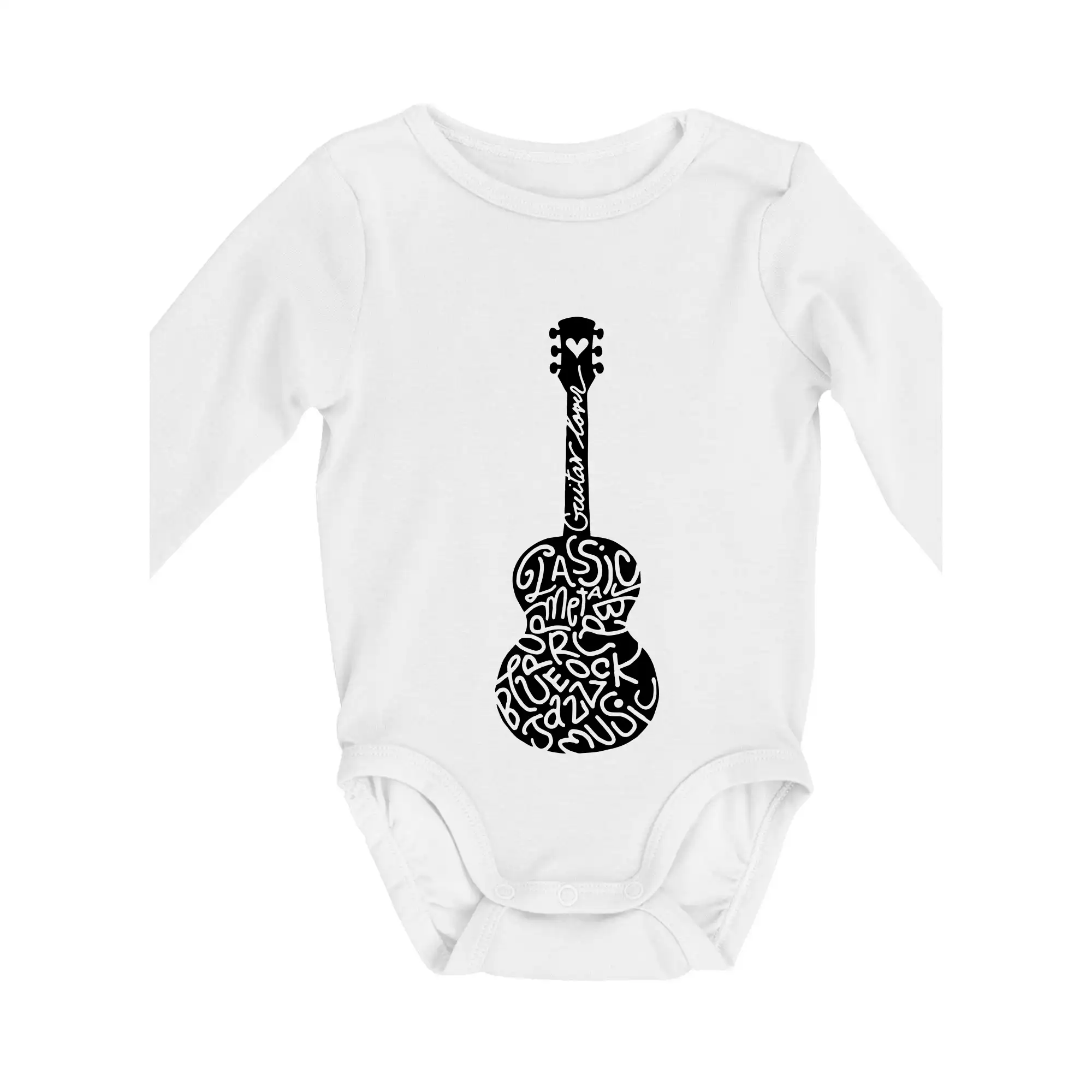 Gitara - názvy hudobných štýlov - Body dojčenské s dlhým rukávom