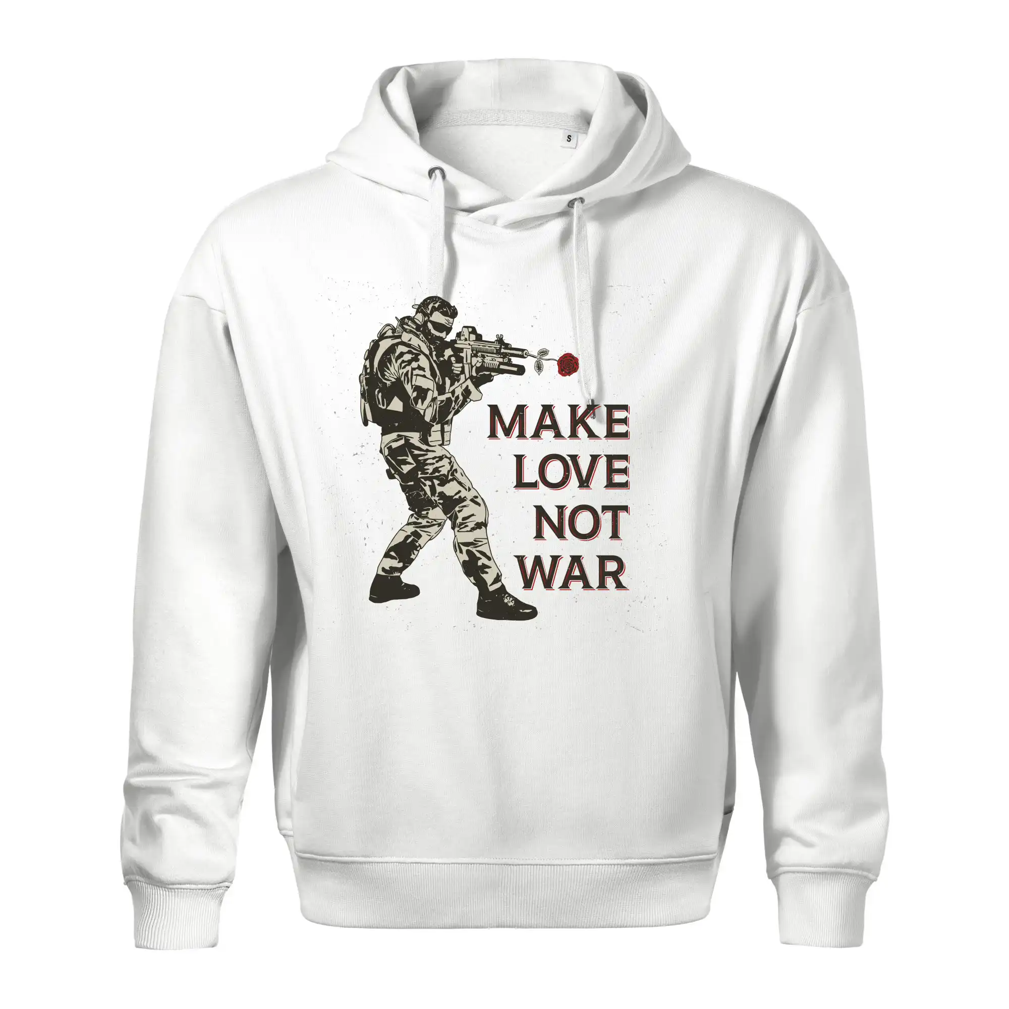 Růže ve zbrani, make love not war