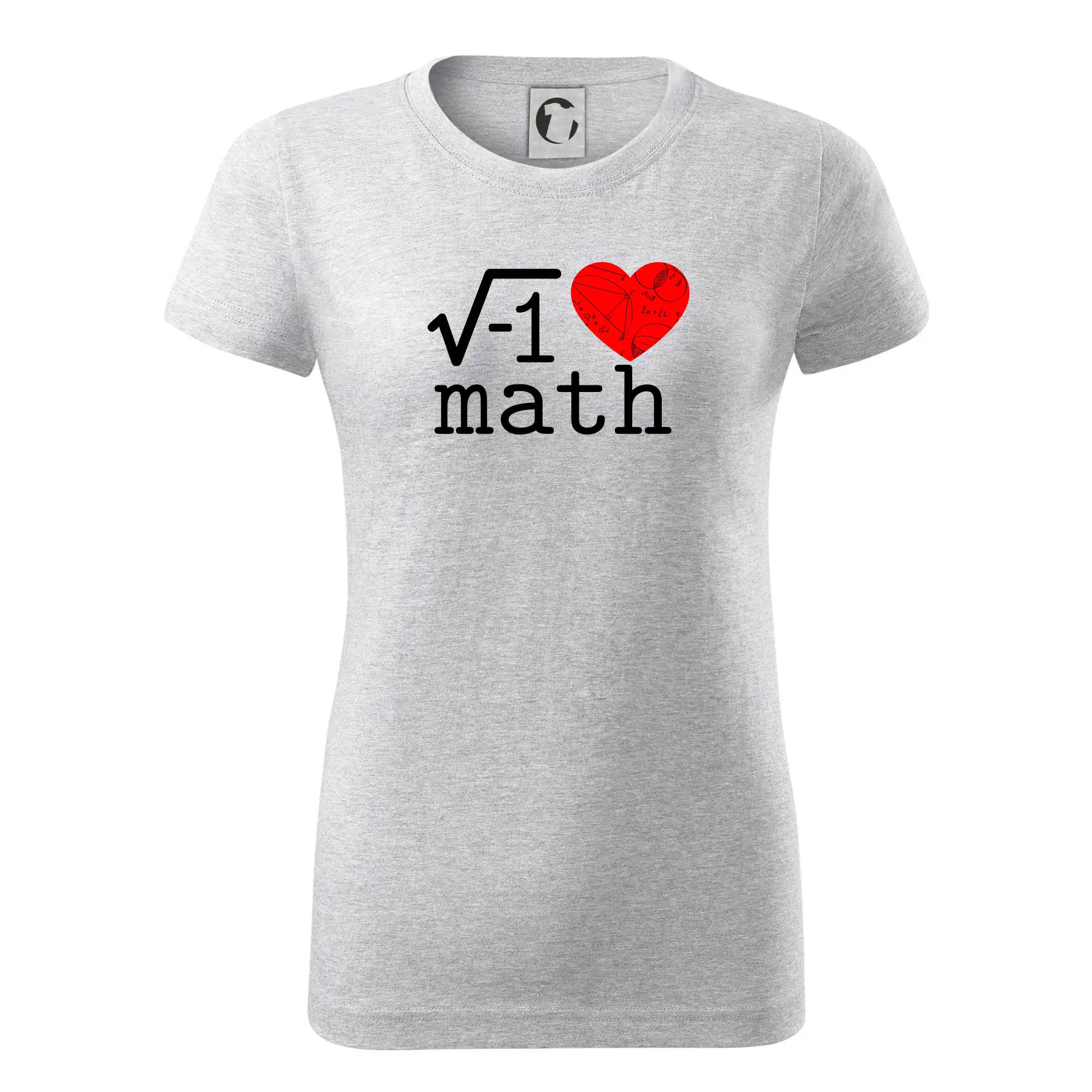 Vtipné tričká pre matematiky - I love math - Dámske tričko basic - ľahko voľnejšie a dlhšie