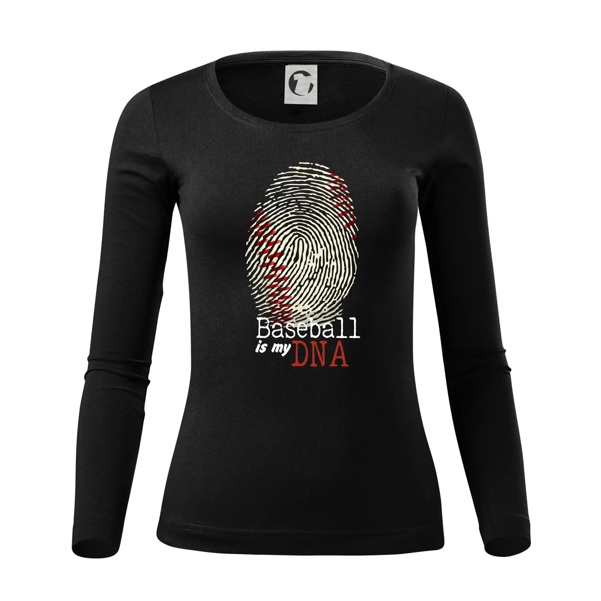 Tričká baseball - Baseball is my DNA - Dámske tričko FIT-T LS - zužené