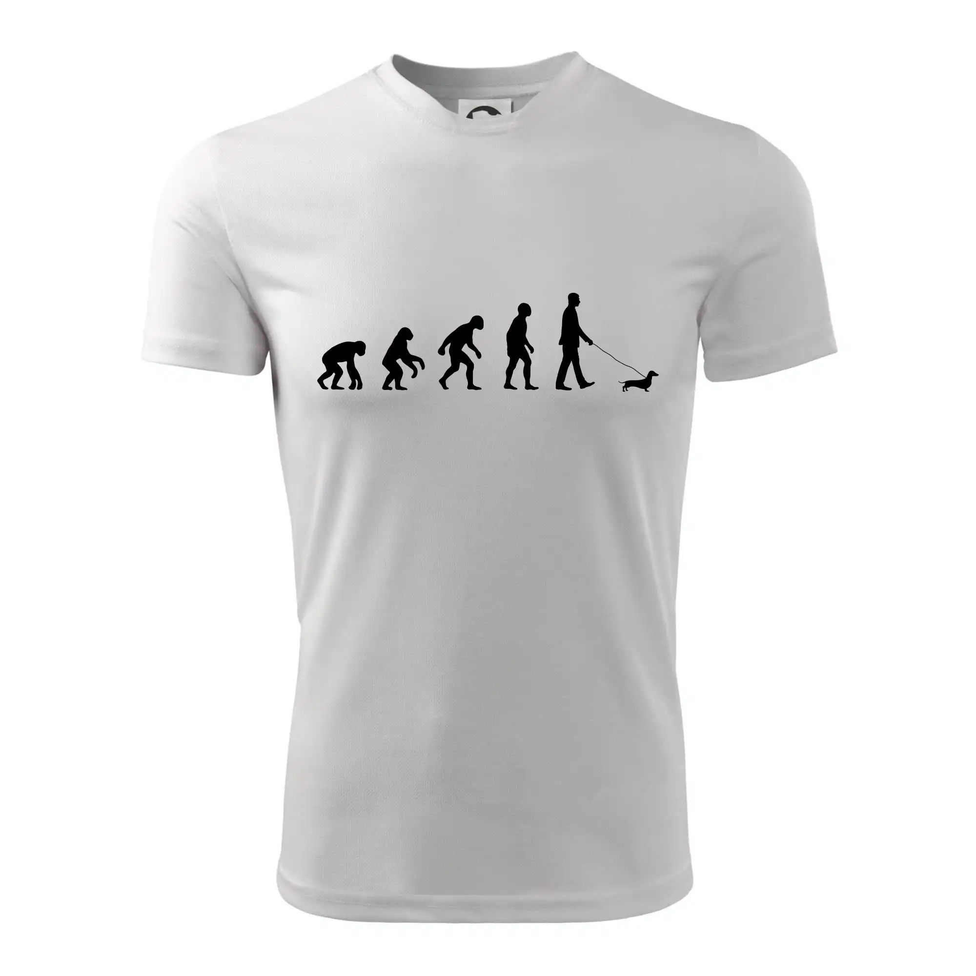 Tričká s motívom jazvečíka - Jazvečík Evolúcia muž / žena - Detské tričko športové