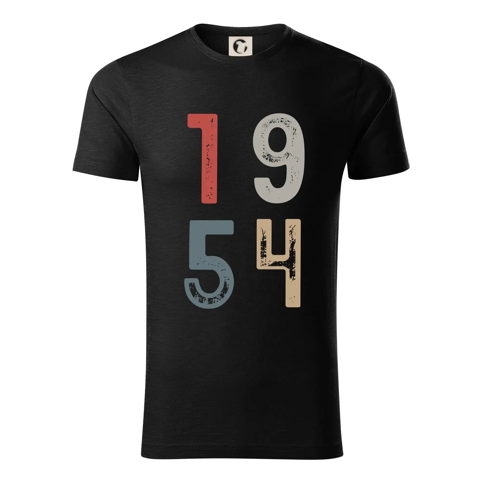 Tričká k narodeninám - Vintage číslica 1954 - Tričko z organickej bavlny