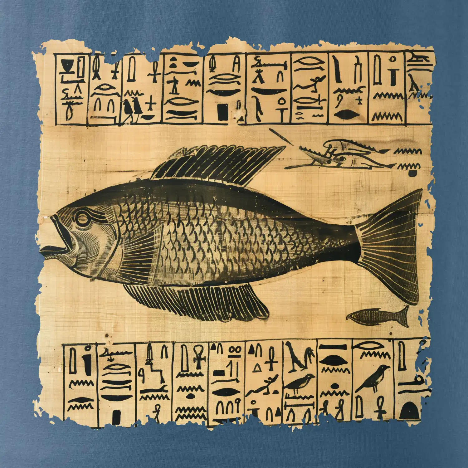 Egyptské hieroglyfy ryba