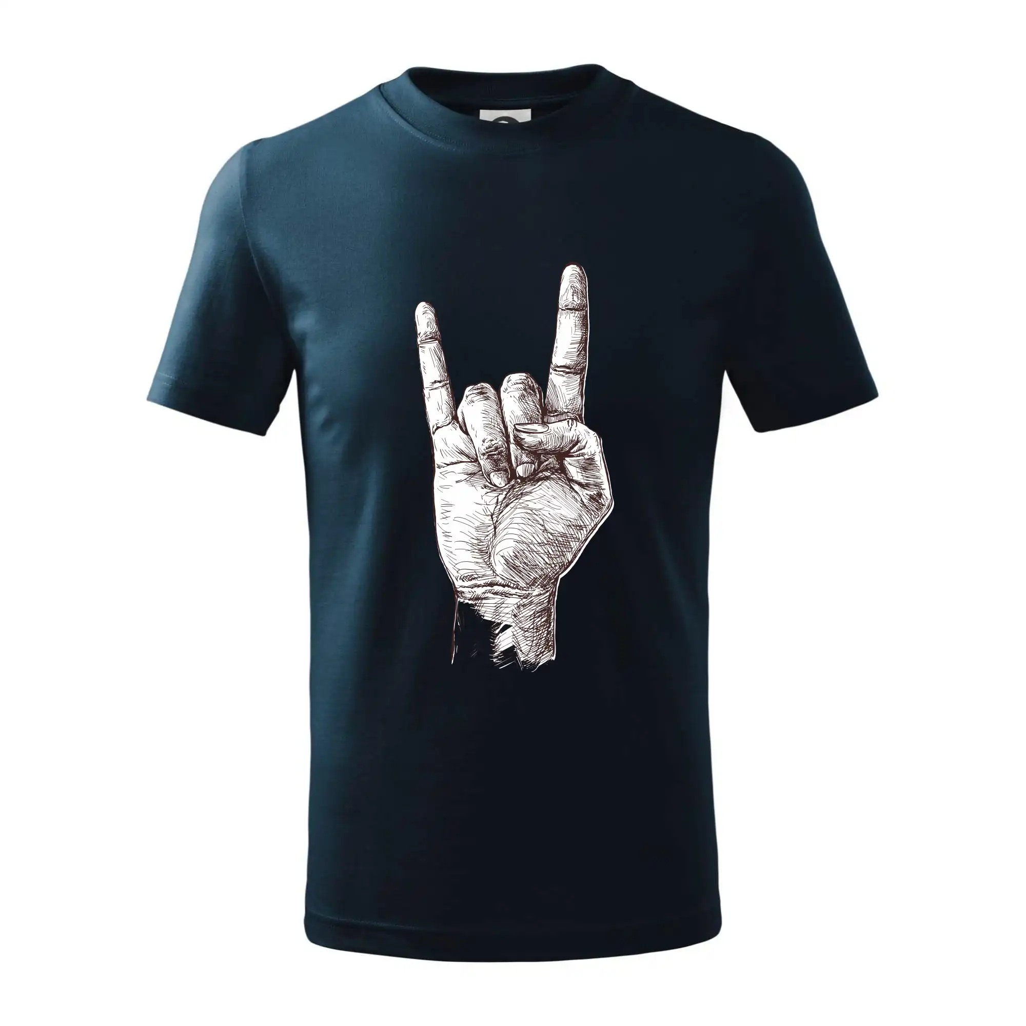 Rocková ruka kreslená