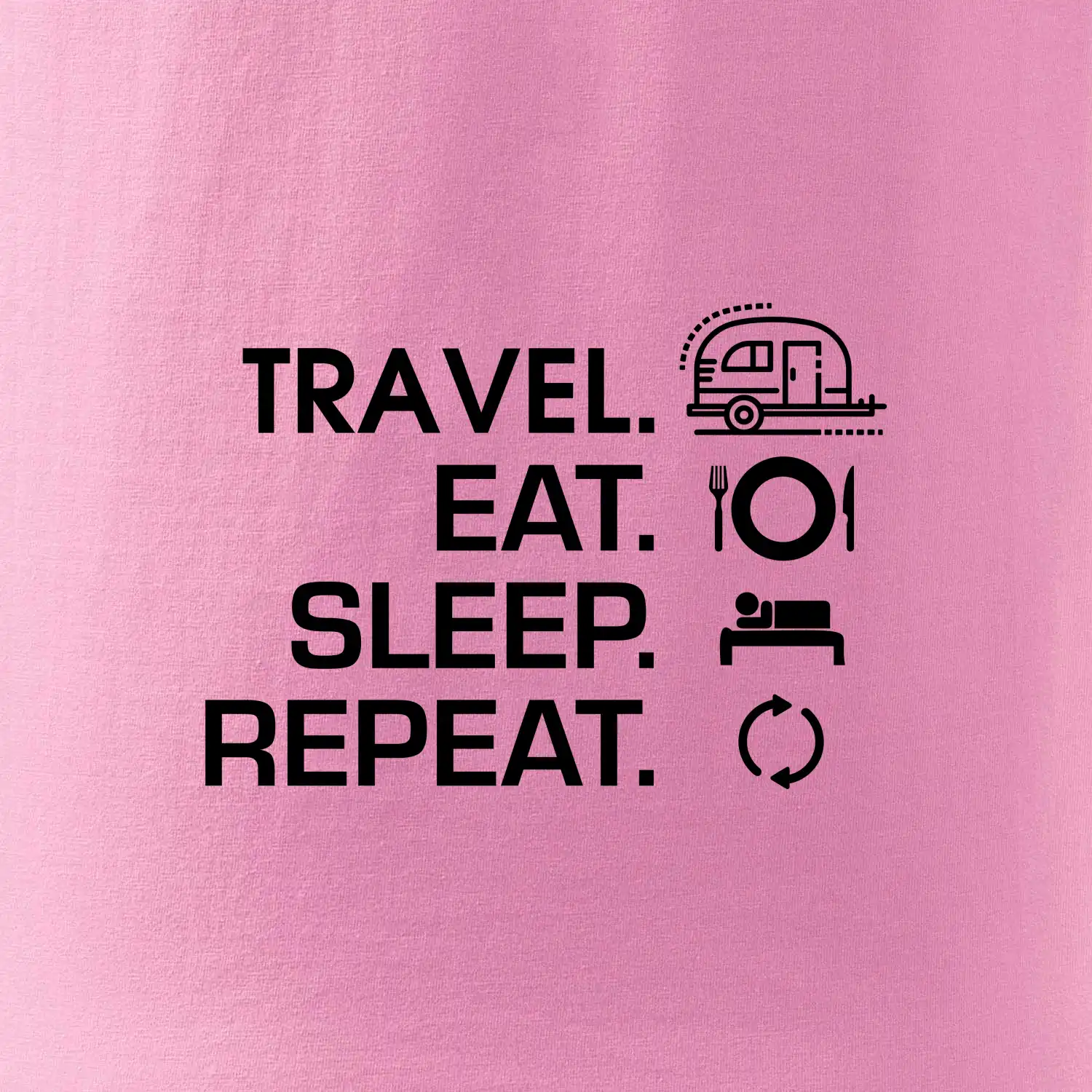 Eat sleep travel - Malý přívěs