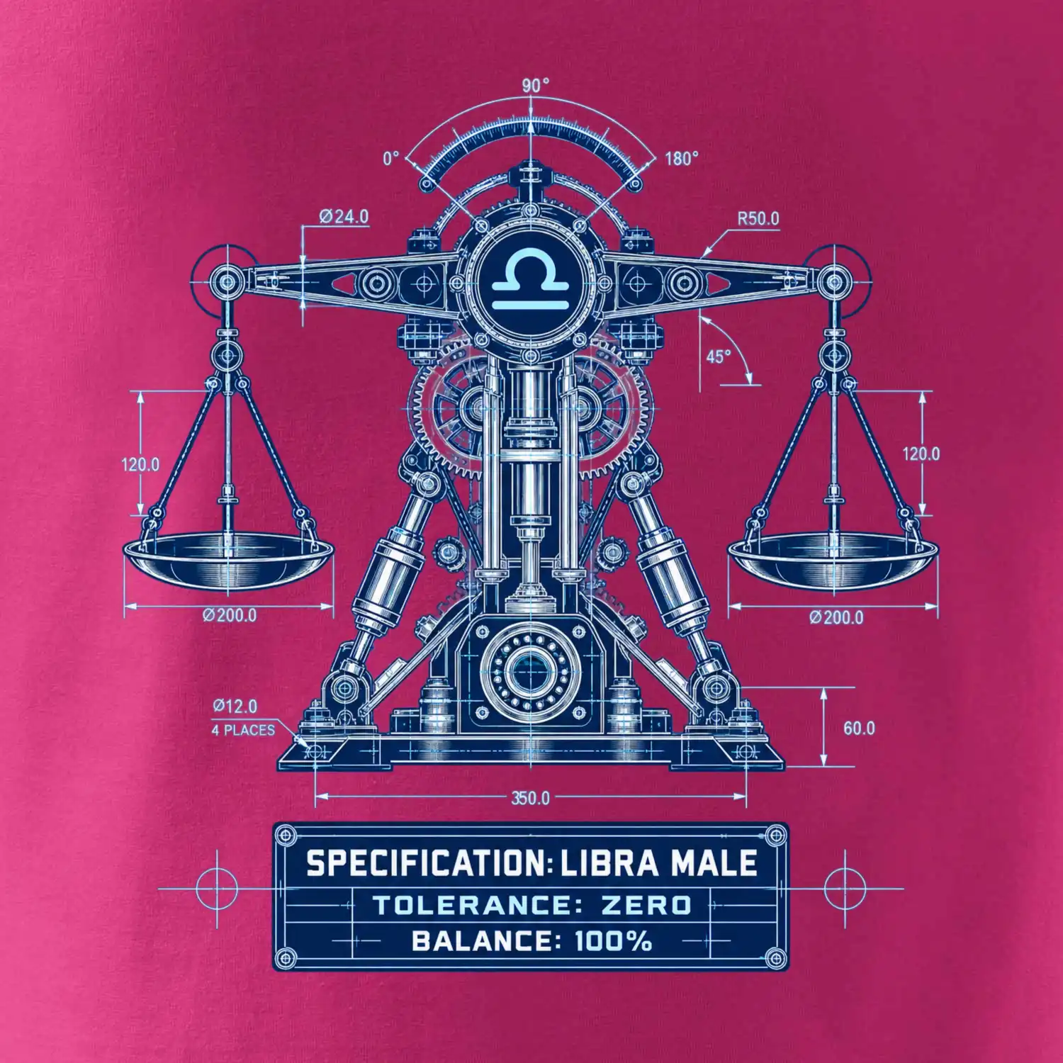 Váhy Engineering of Libra technický motiv