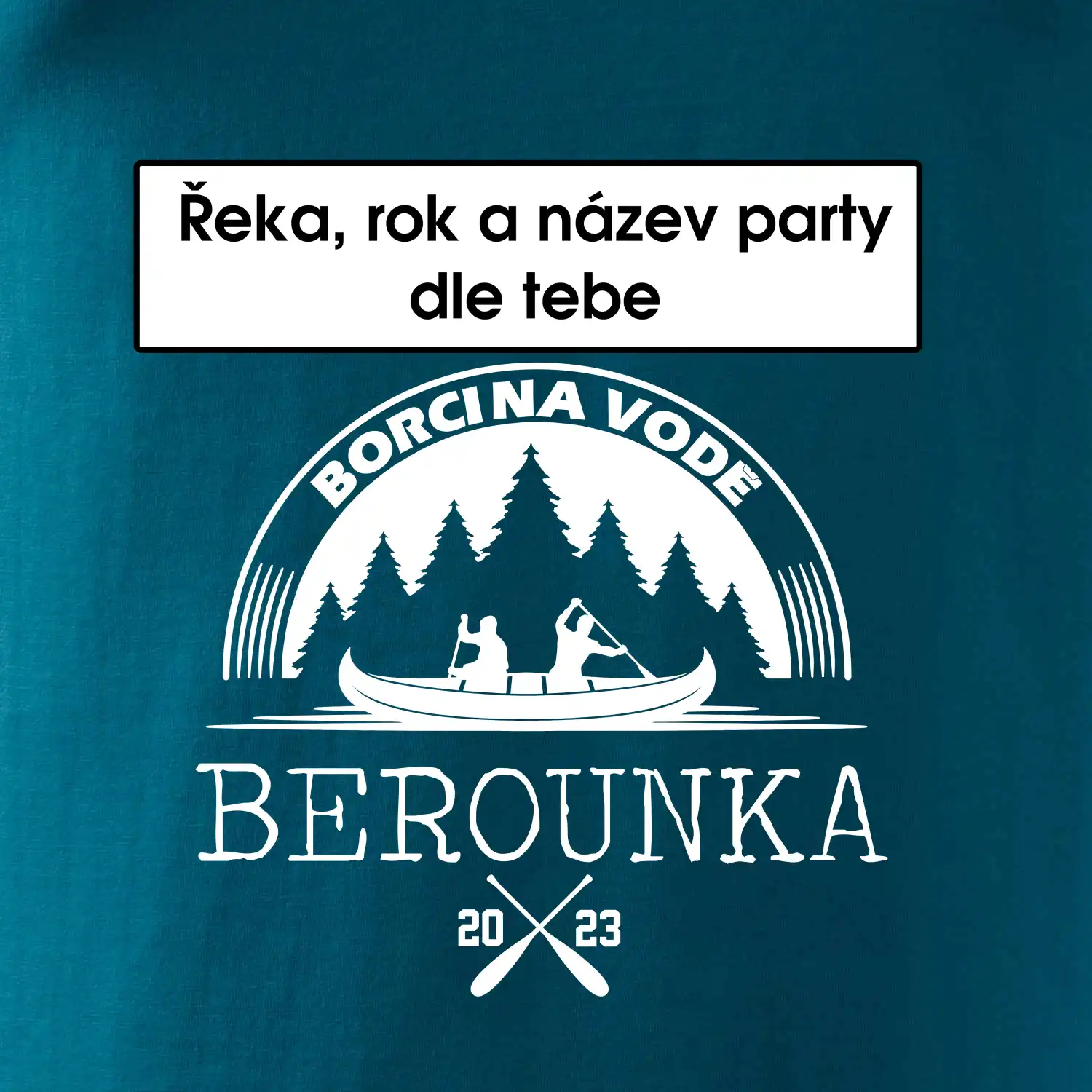 Na vodu - Kanoe les (vlastní nápis)