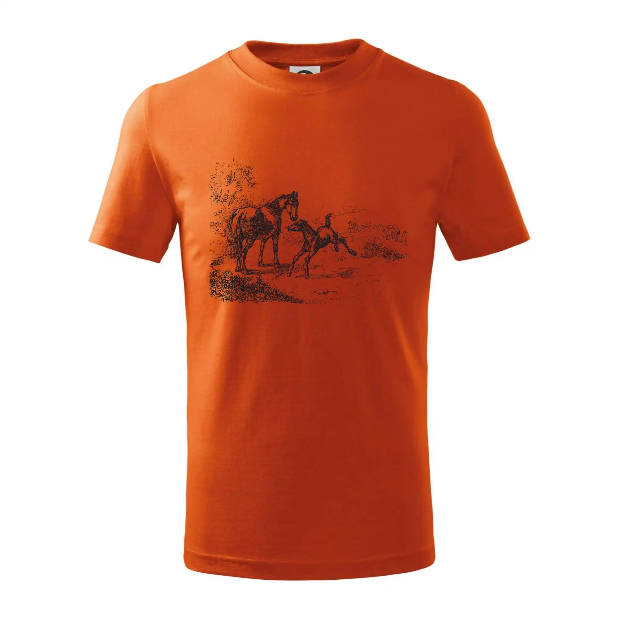 Kůň a hříbě malované