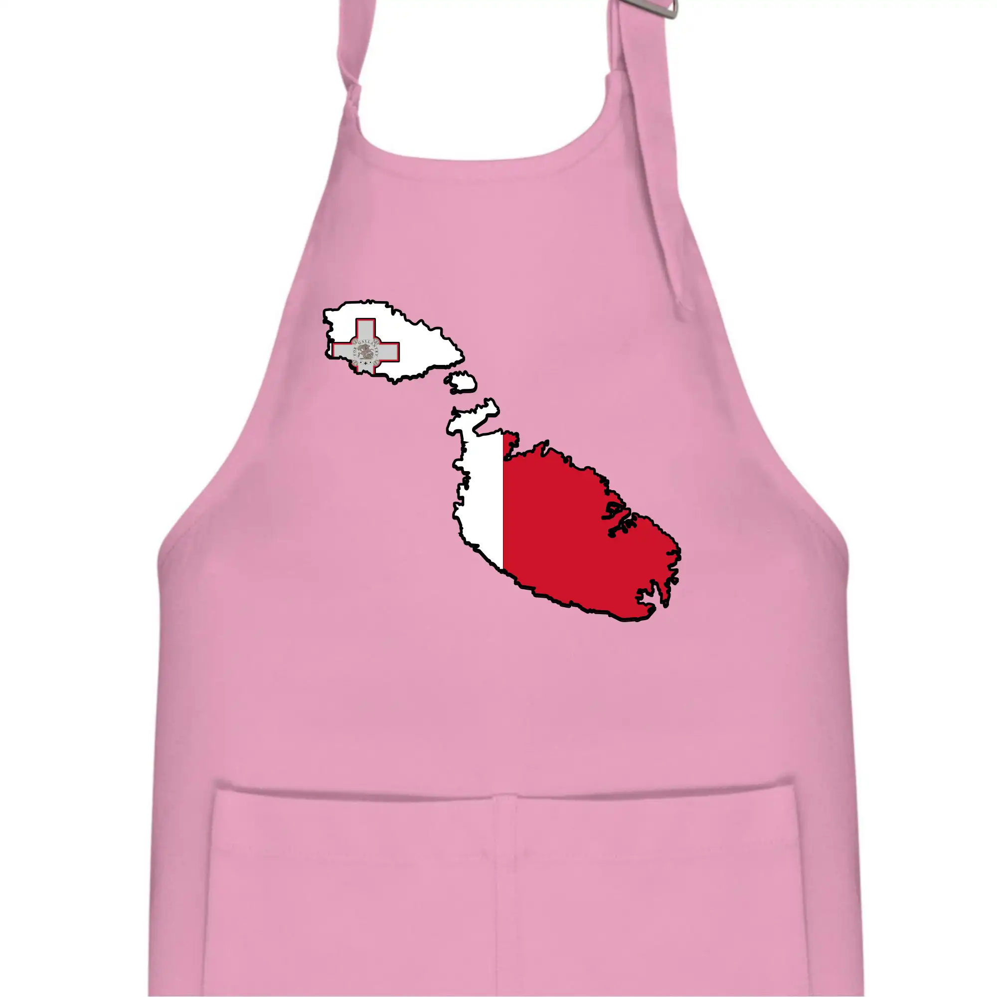 Mapa Malta s vlajkou