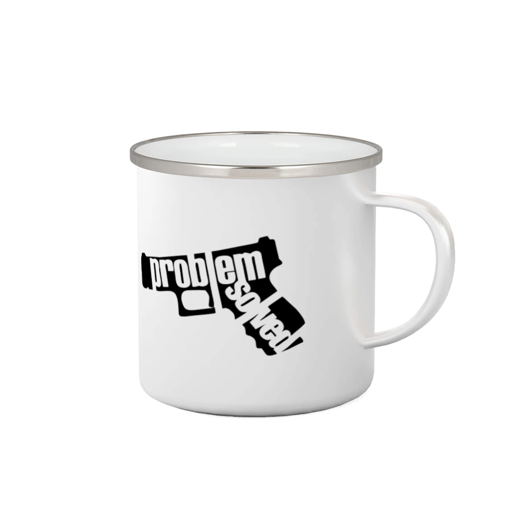 Tričká Problem Solved - Problém - zbraň - Plecháčik