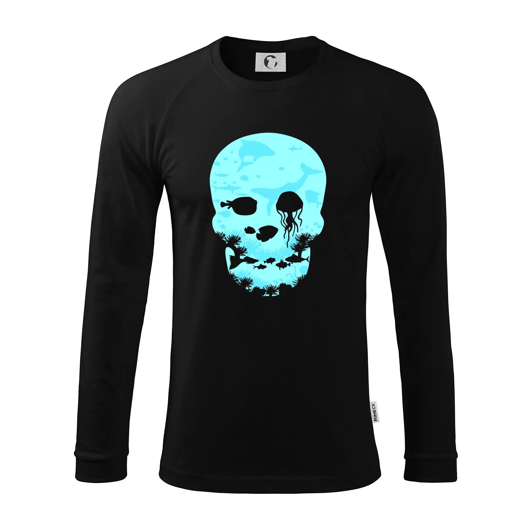 Potápačské tričká - Dead Sea skull - Pánske tričko s dlhým rukávom LS130