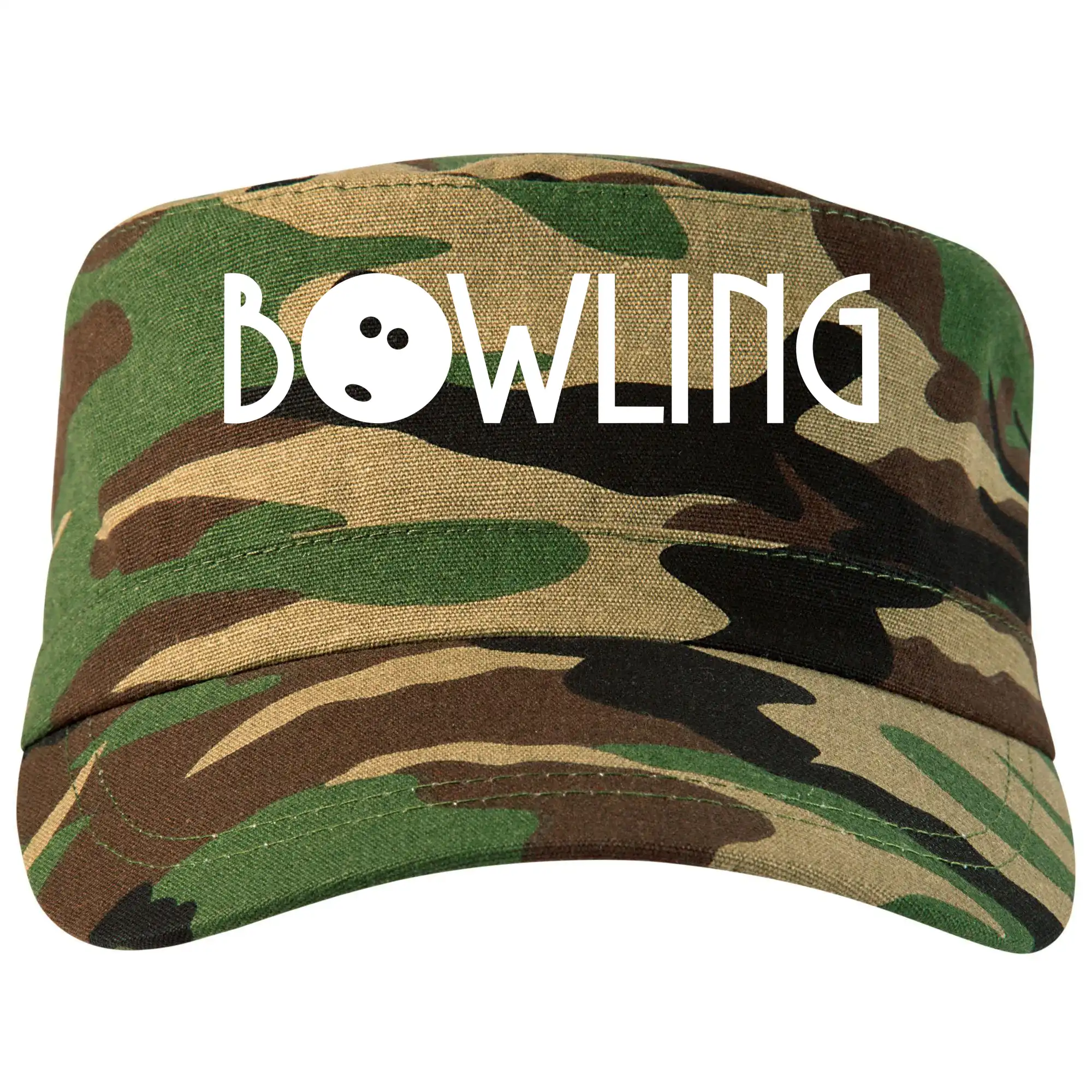 Tričká Bowling - Bowling nápis - Šiltovka CAMO