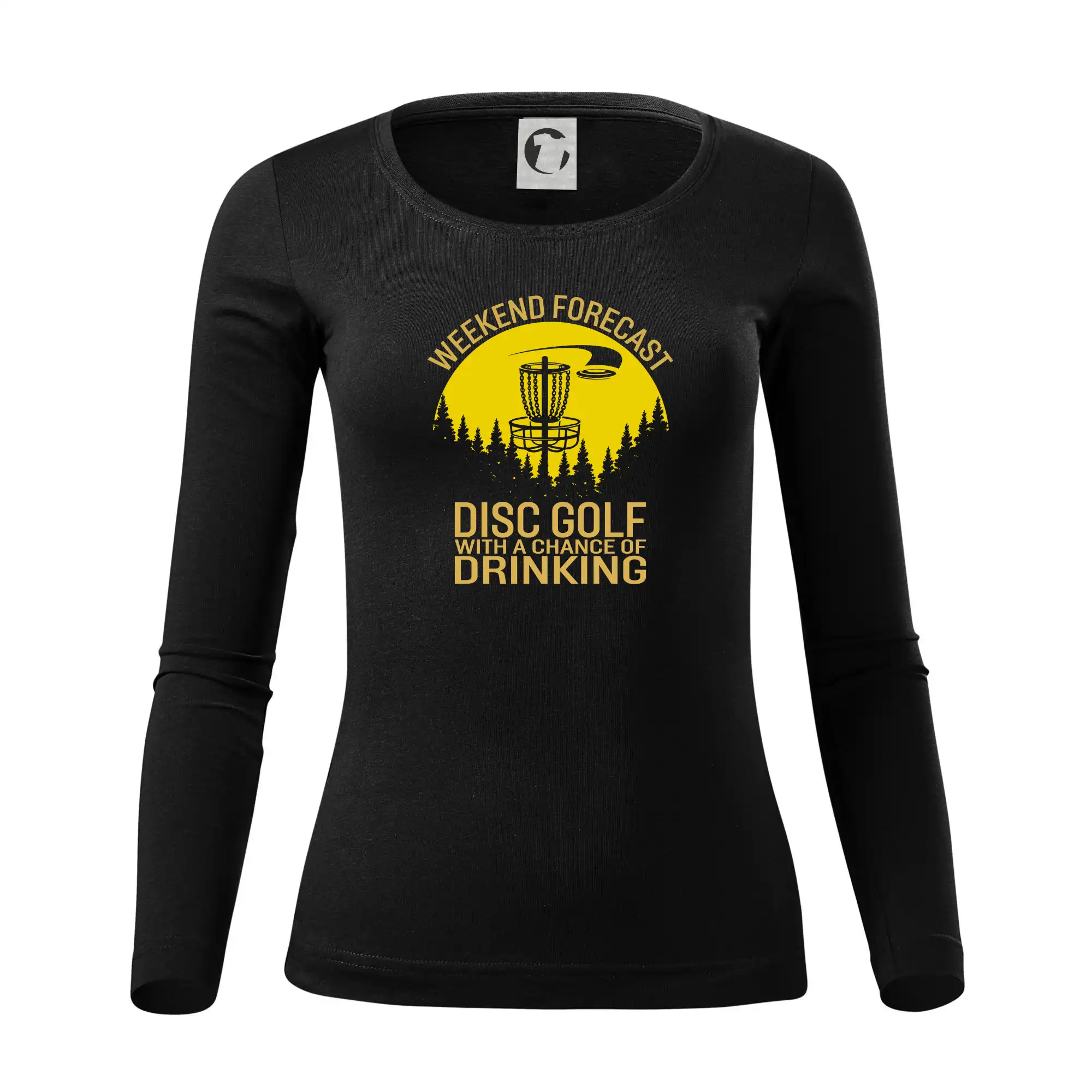 Disc golf - chnace of a drinking - Dámske tričko FIT-T LS - zužené