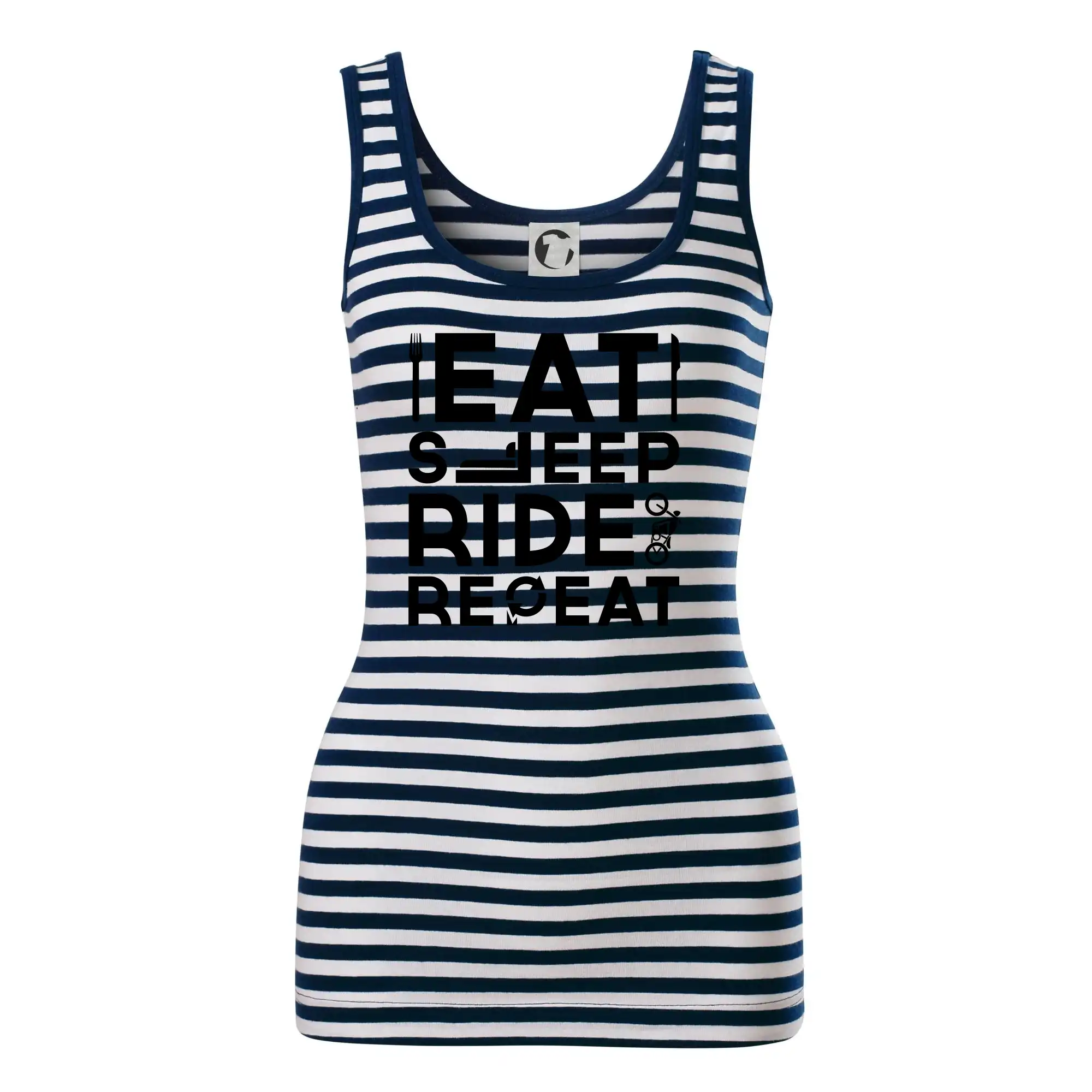 Eat sleep repeat - Eat sleep ride moto - Sailor tielko na vodu