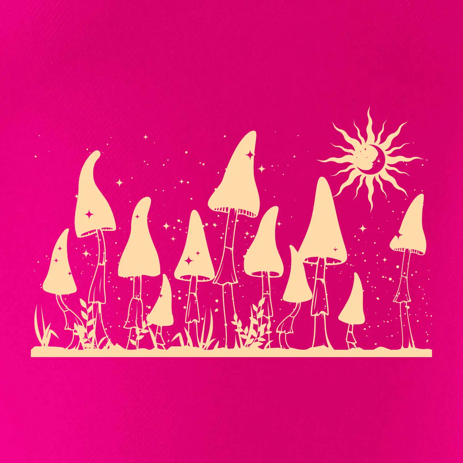 Goblincore noční krajina