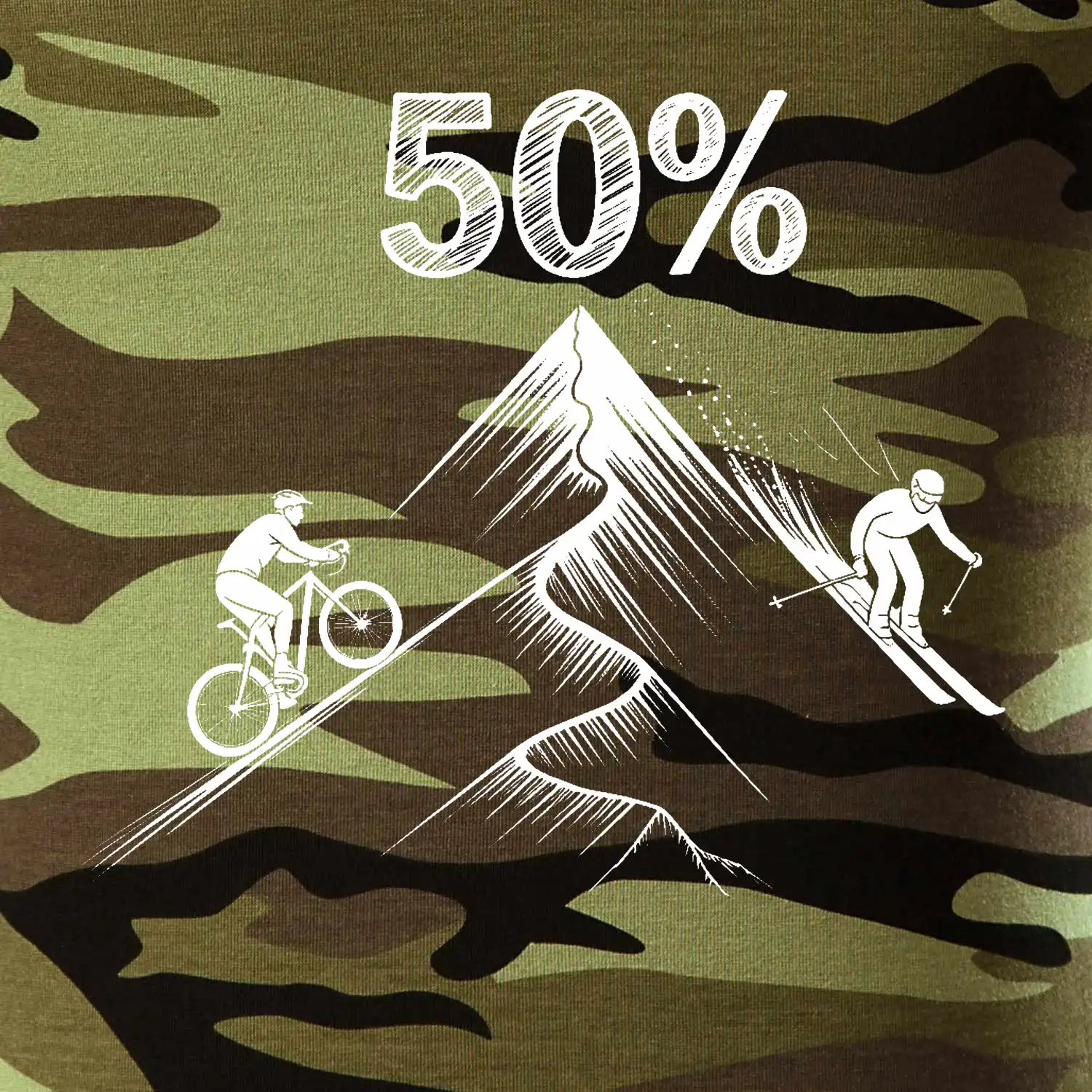 Narozeniny cyklista a lyžař 50