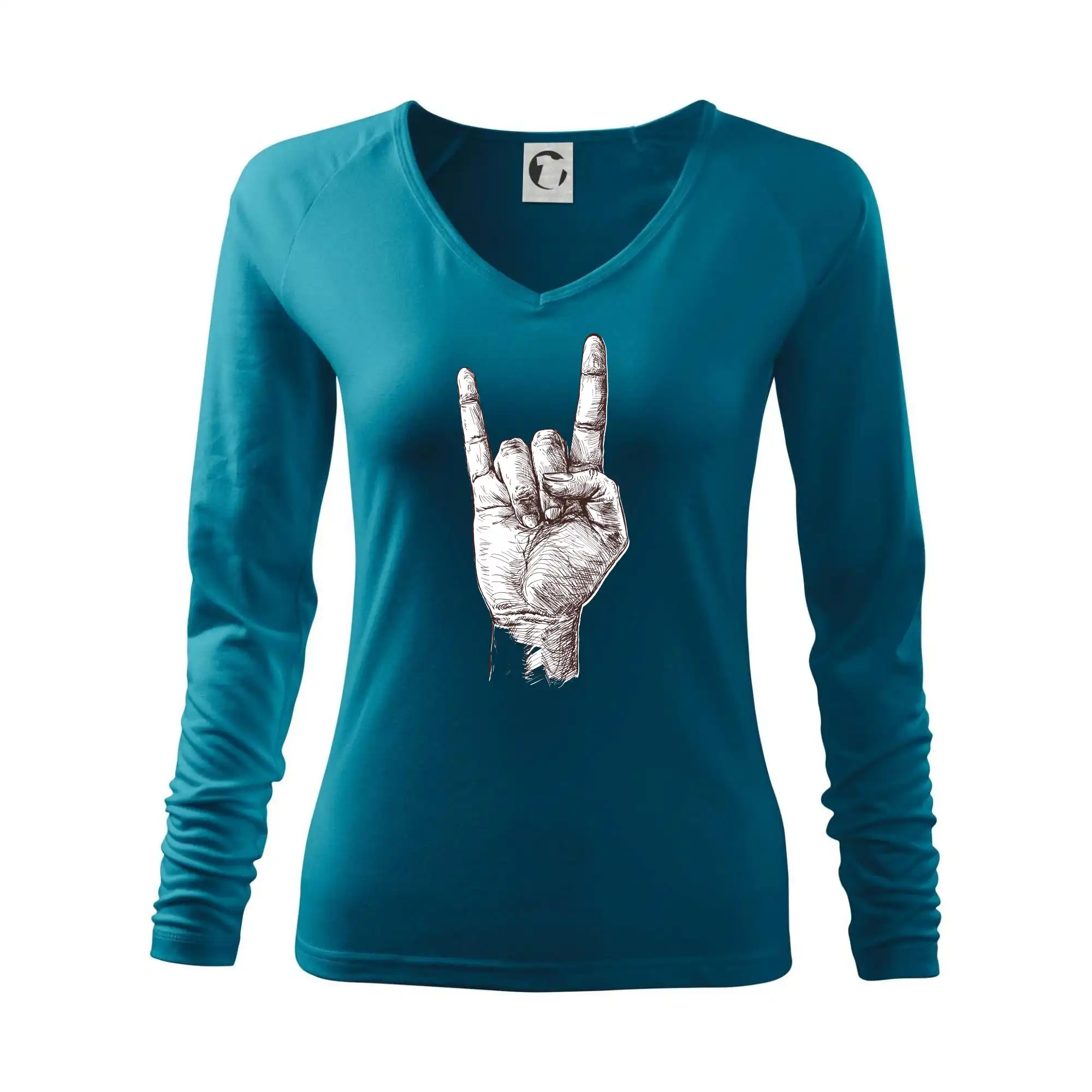 Rocková ruka kreslená