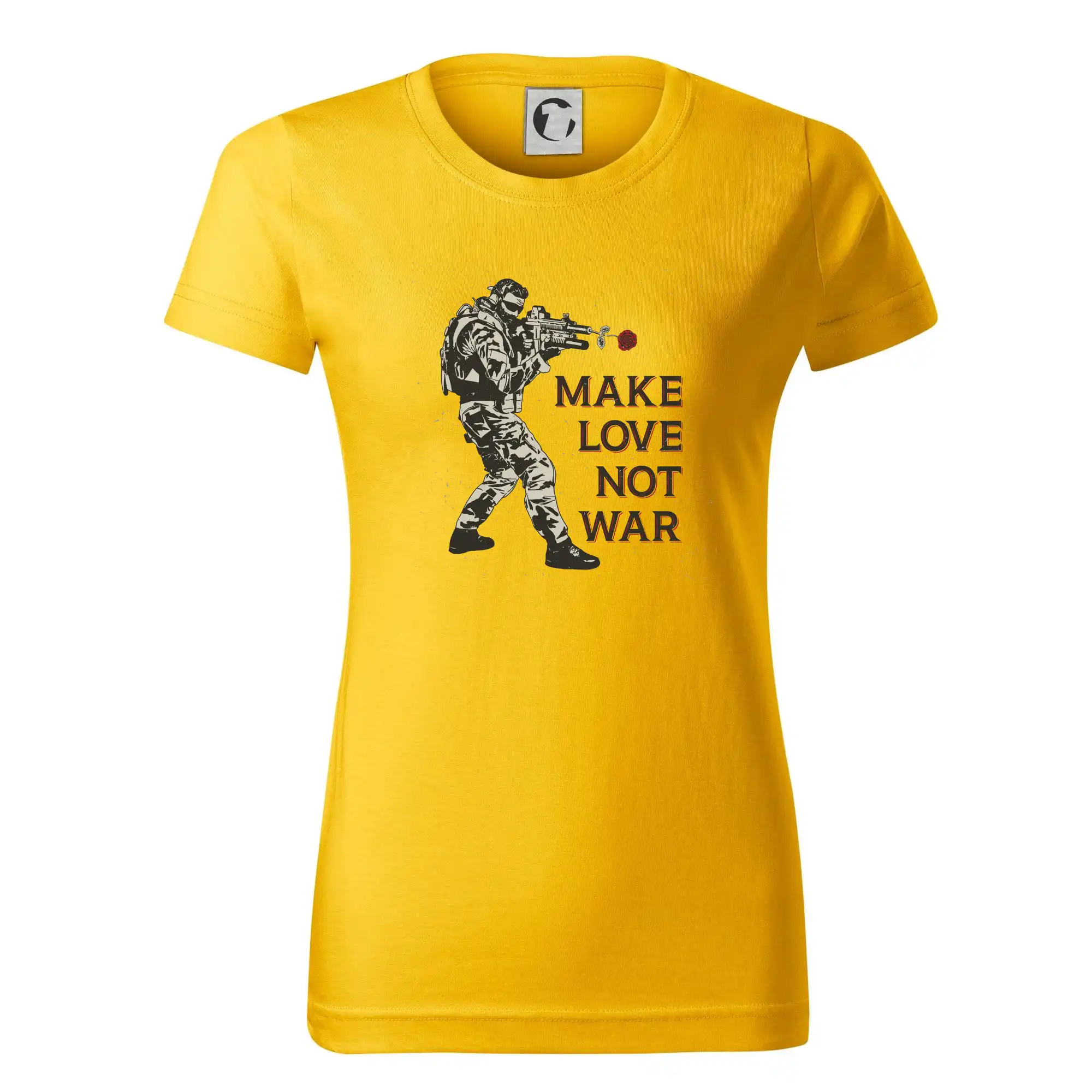 Růže ve zbrani, make love not war
