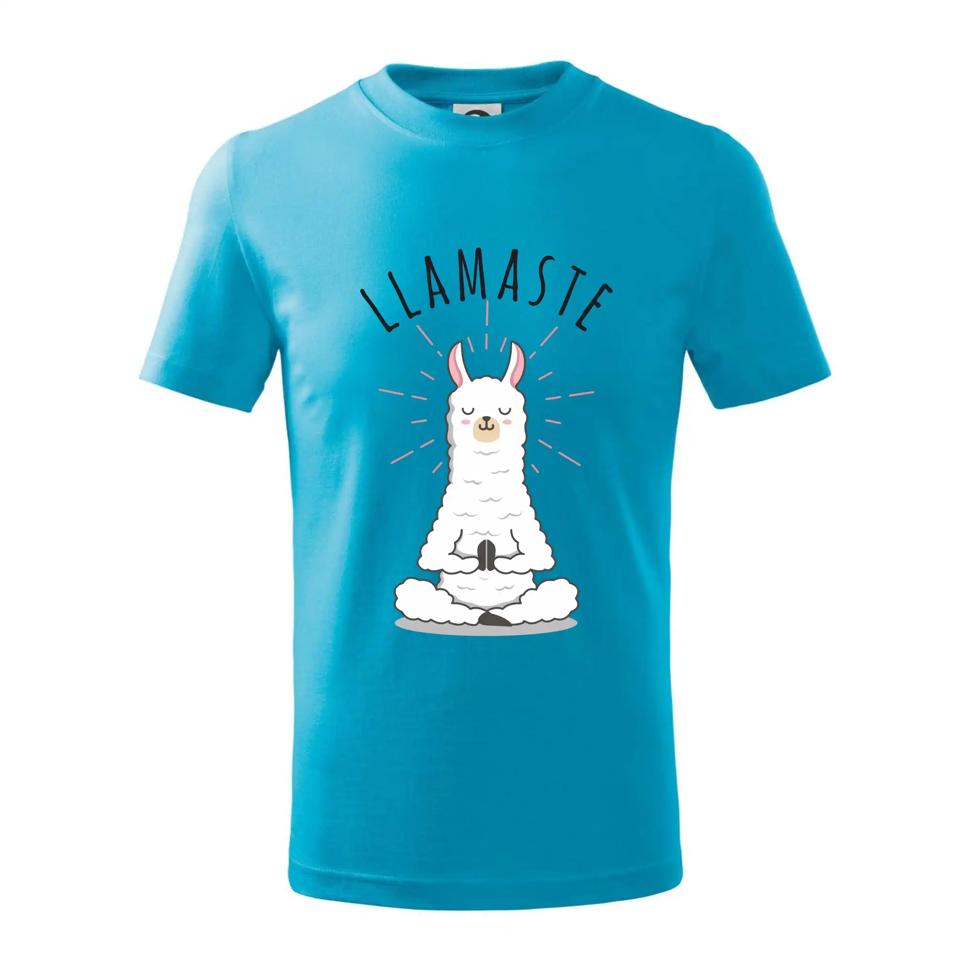 Tričká na jógu - Yoga Llamaste - Tričko detské bavlnené