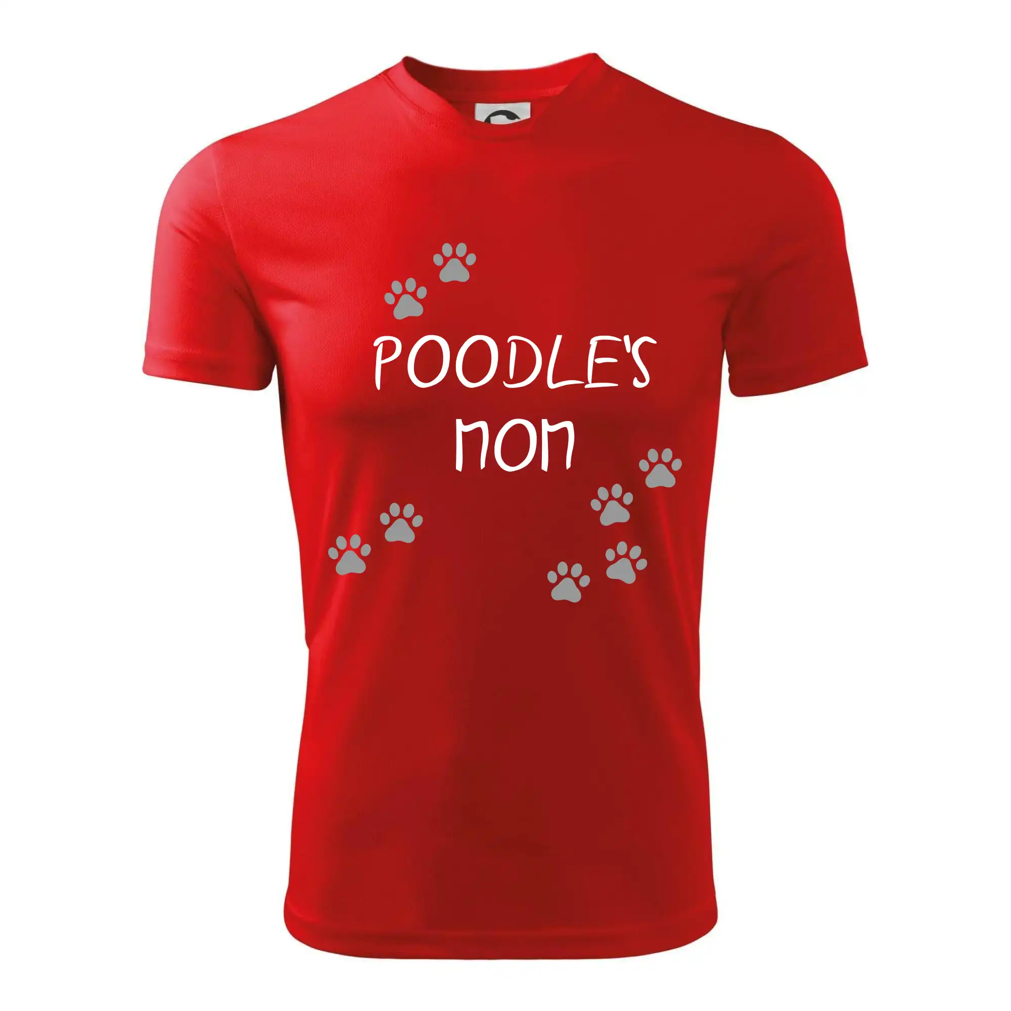 Ostatné psie plemená - Poodle`s mom (Pudl) (Reflexné labky) - Detské tričko športové