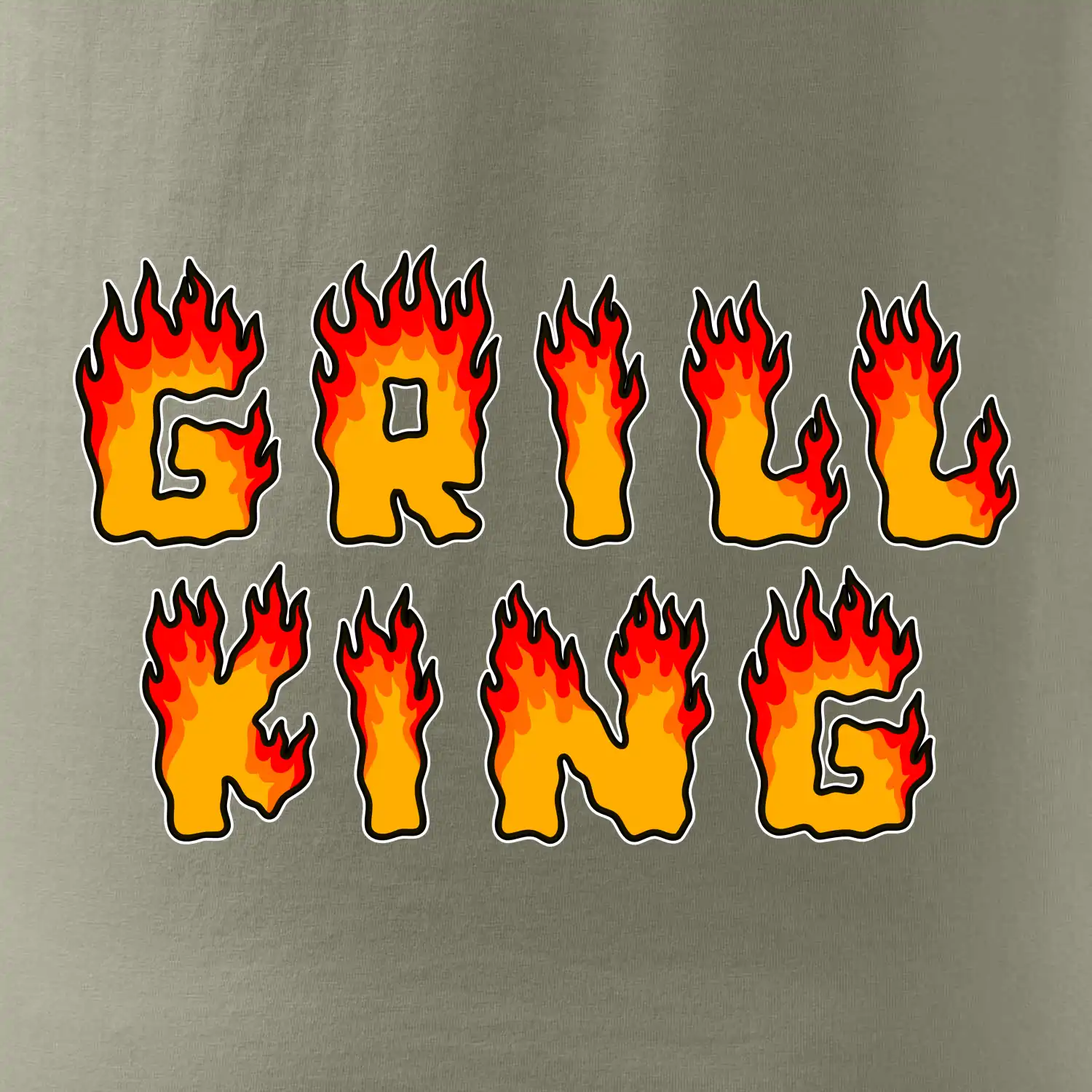 Grill King ohnivý nápis