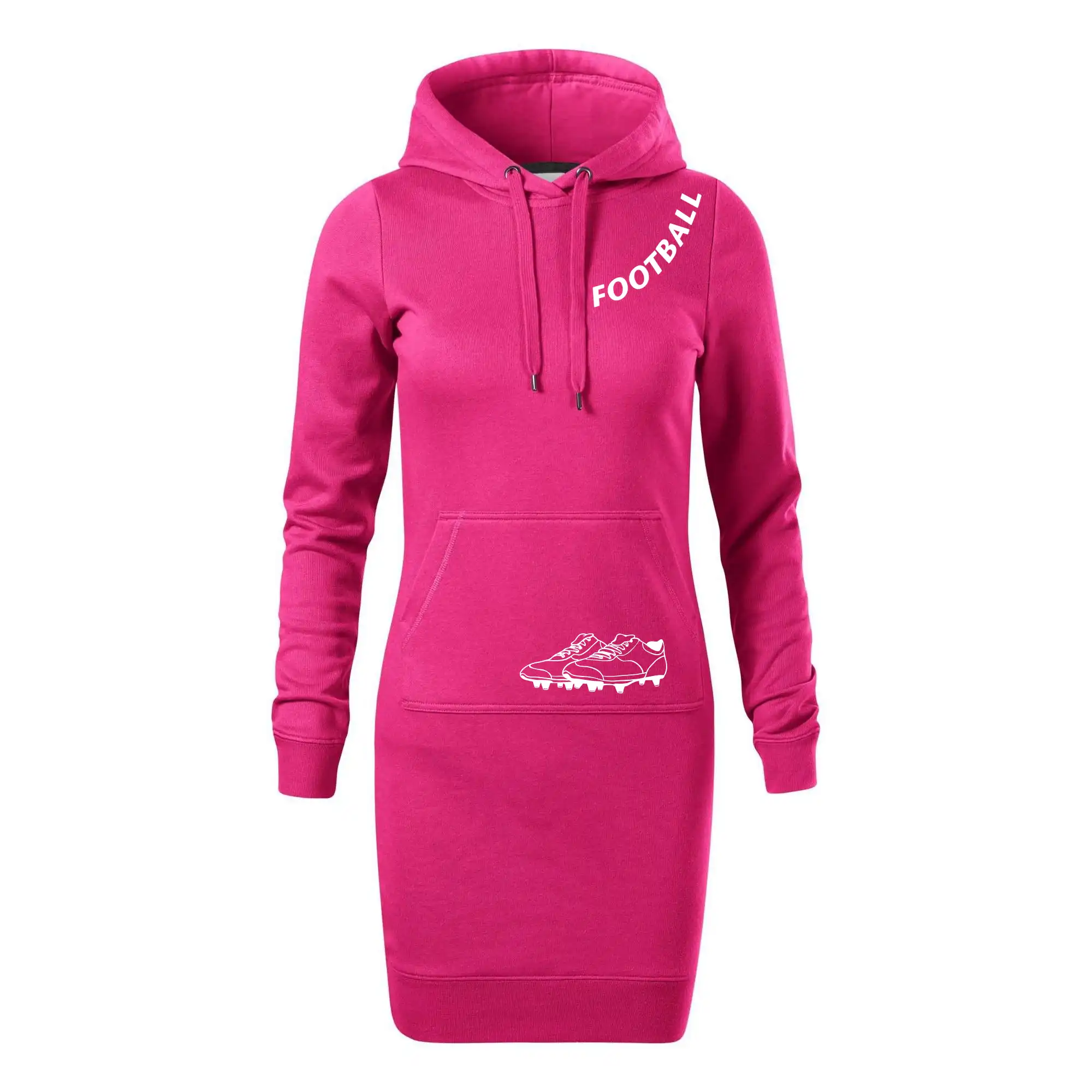 Tričká pre futbalistov - FOOTBALL nápis šikmo - Dámska mikina dlhá Snap