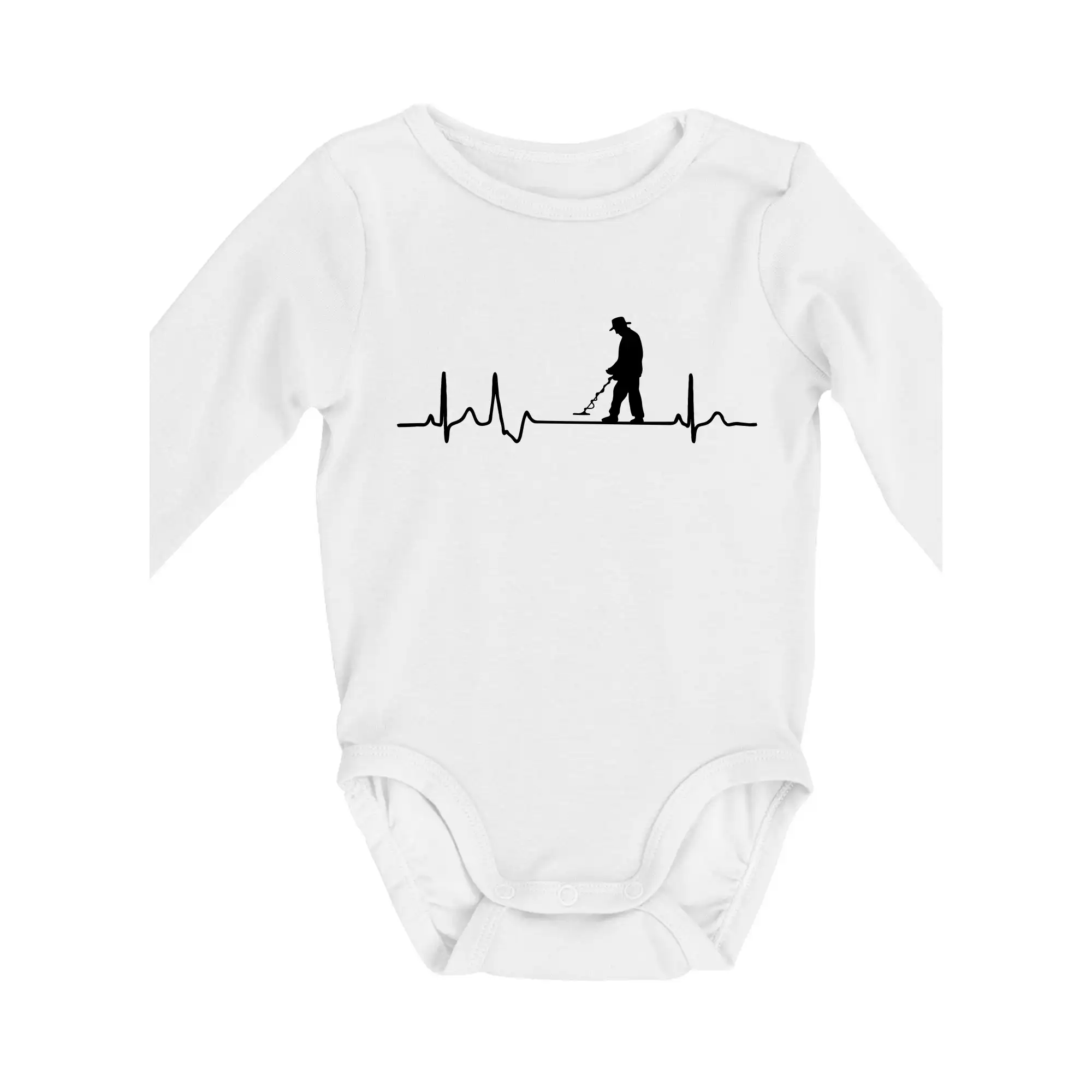 EKG detektor - Body dojčenské s dlhým rukávom