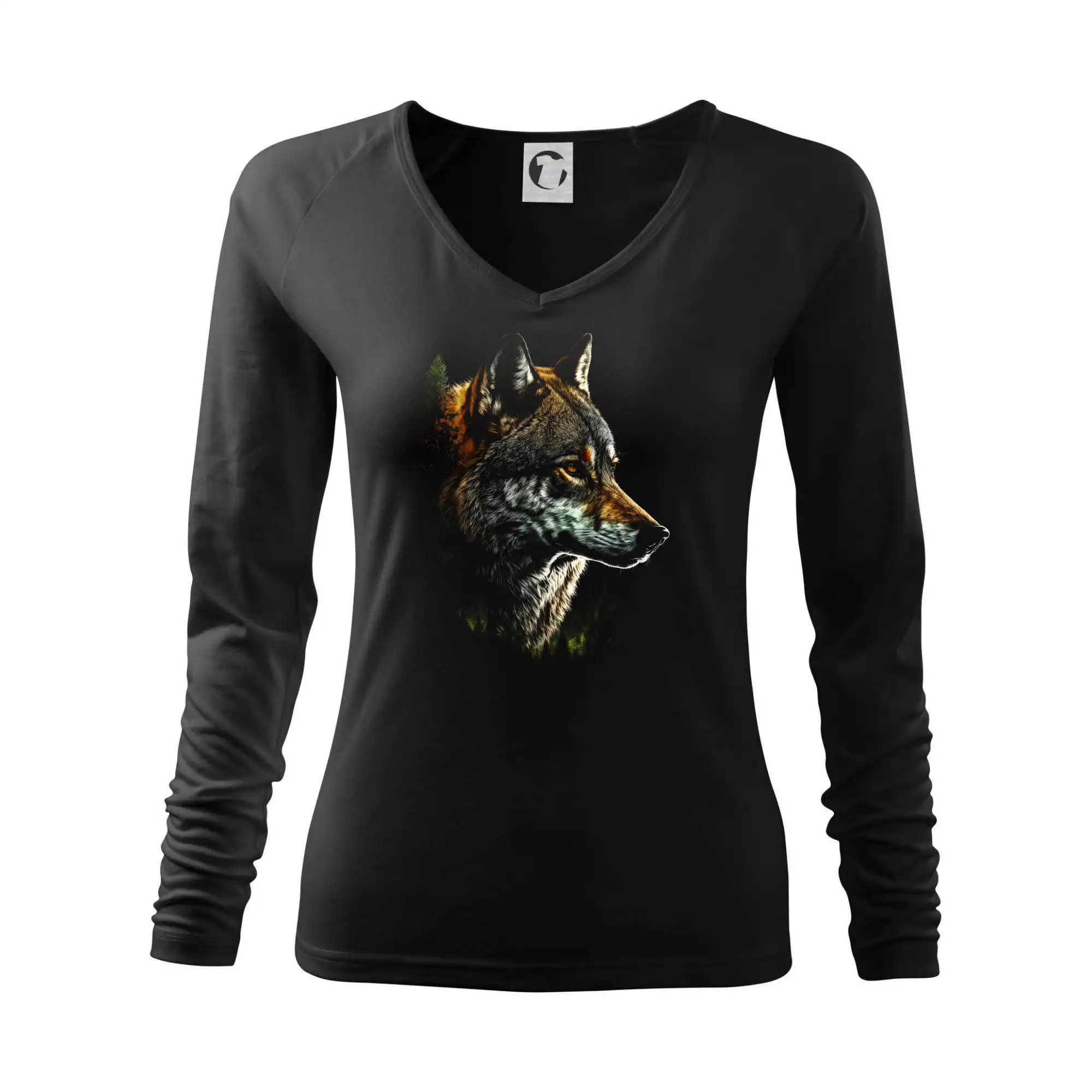 Tričká so zvieratami - Vlk fotka - Tričko dámske Elegance