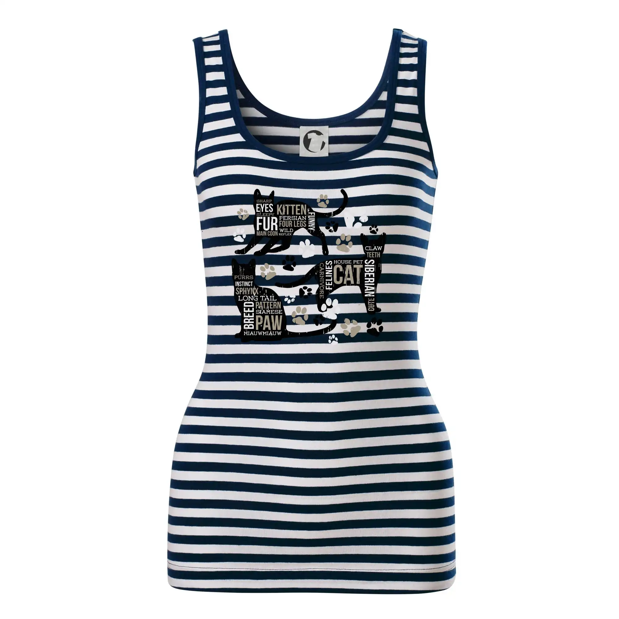 Vtipná tričká s mačkou - Cat itself - Sailor tielko na vodu