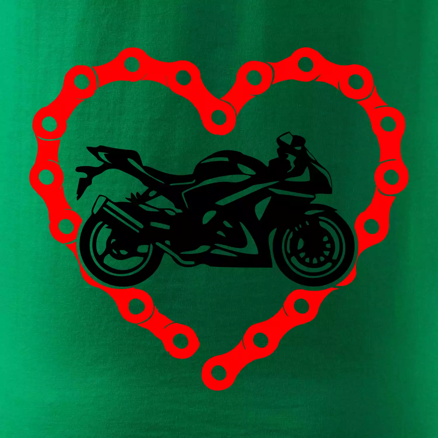 Moto srdce řetěz - supersport