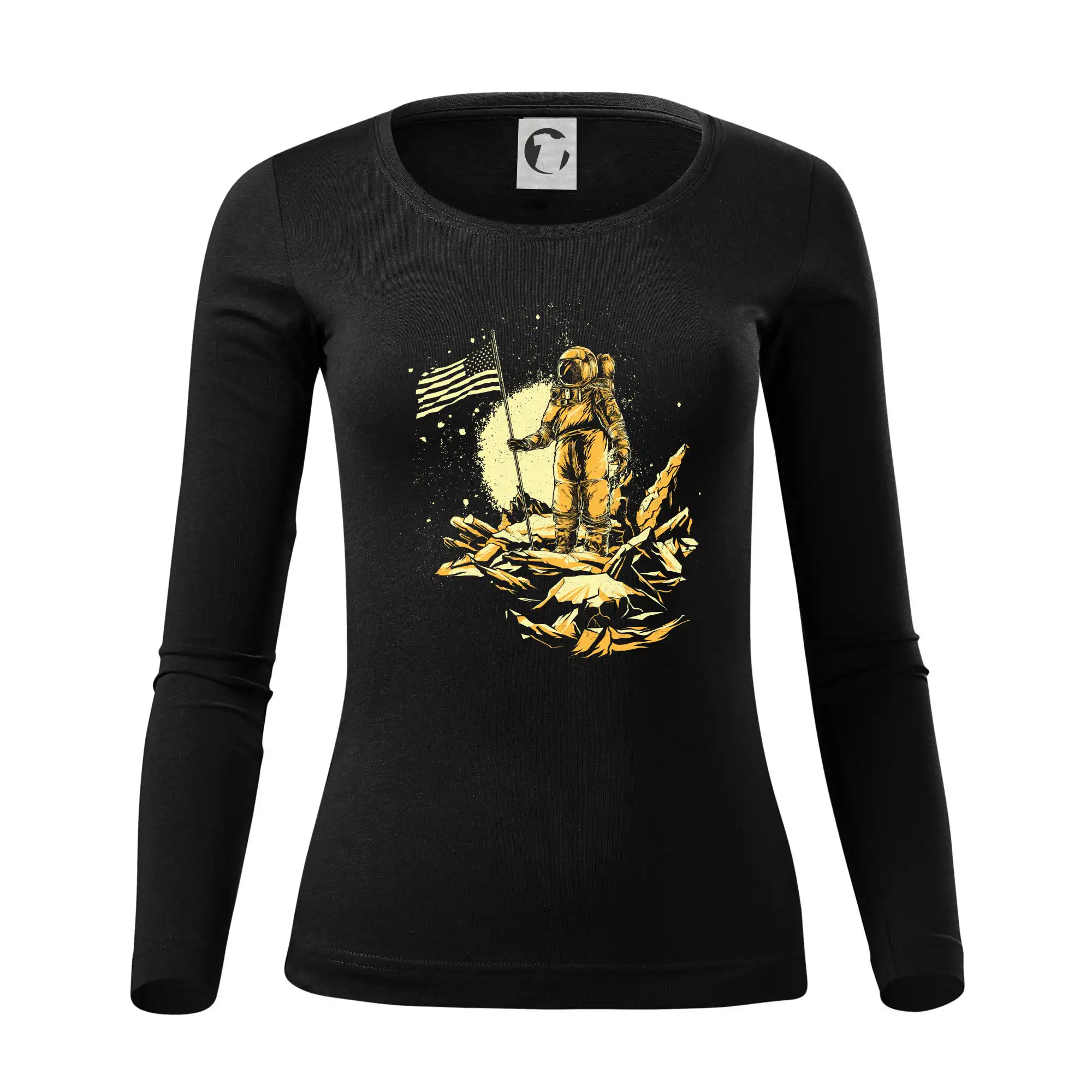 Vesmirne tričká - The American Astronaut - Dámske tričko FIT-T LS - zužené