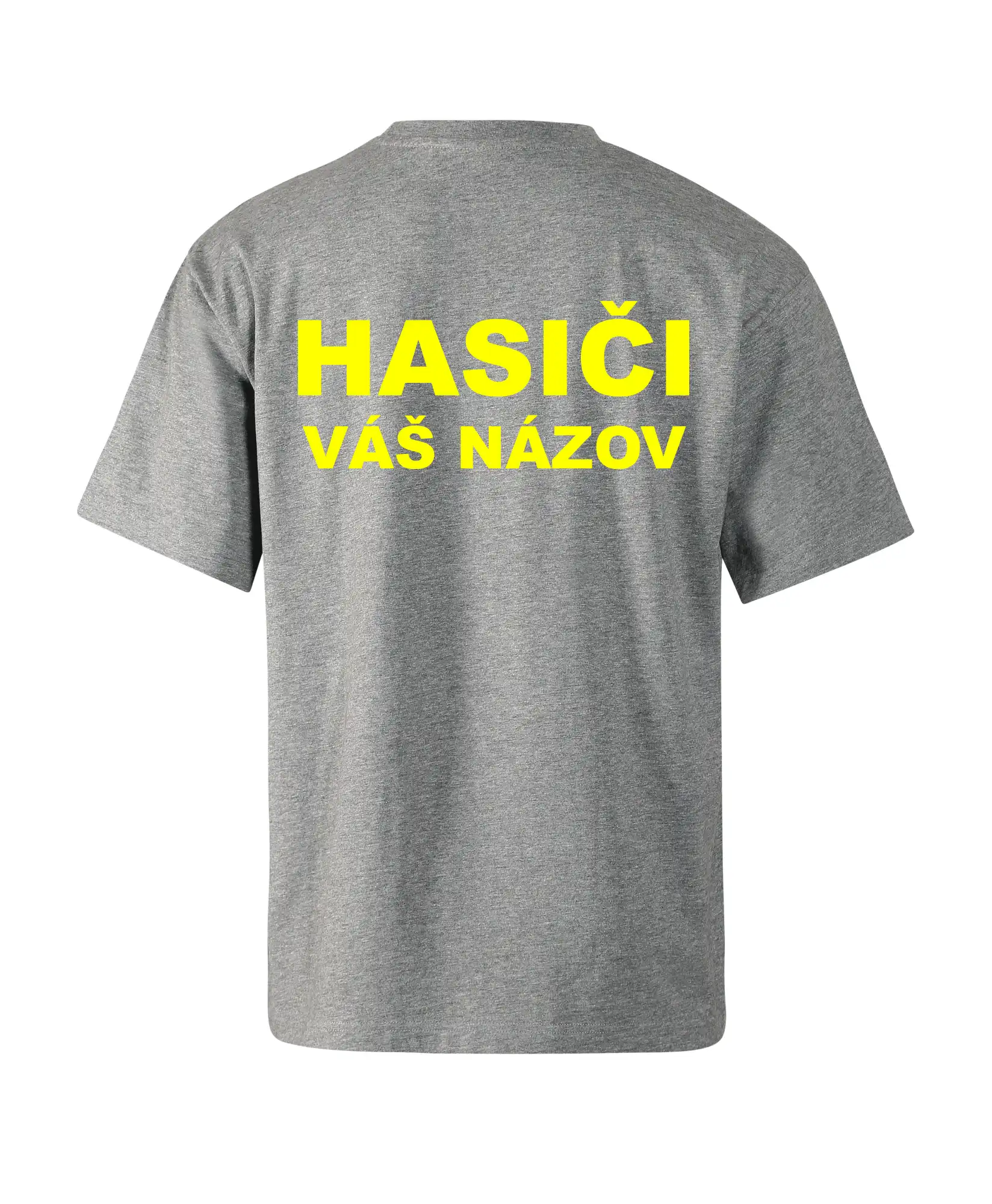 Hasiči - žltý nápis - váš názov zboru