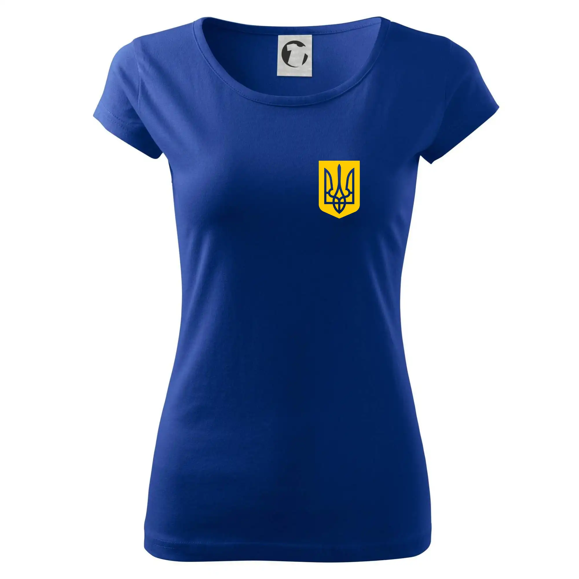 Tričká s vlajkou ukrajiny - Ukrajina - Dres modrý - Dámske tričko Pure