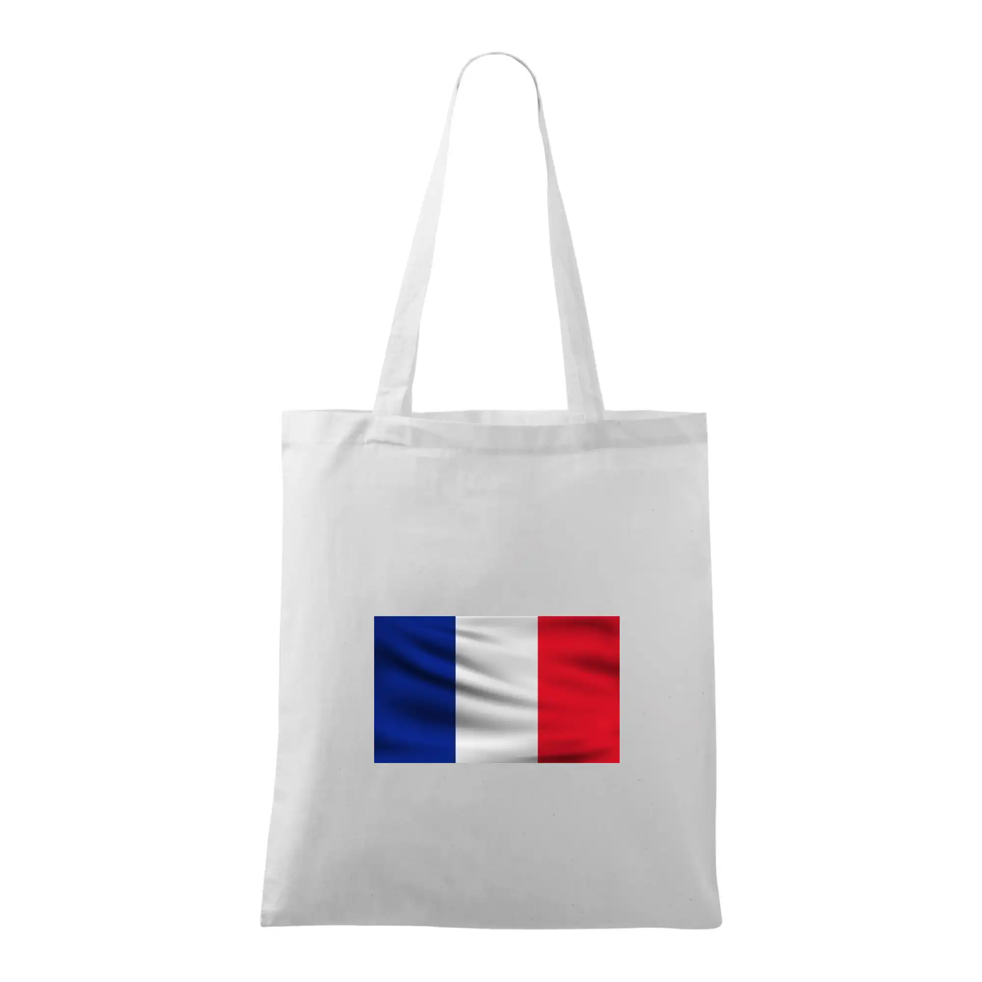 Tričká Francúzsko - Francúzska vlajka obdĺžnik - Taška bavlnená