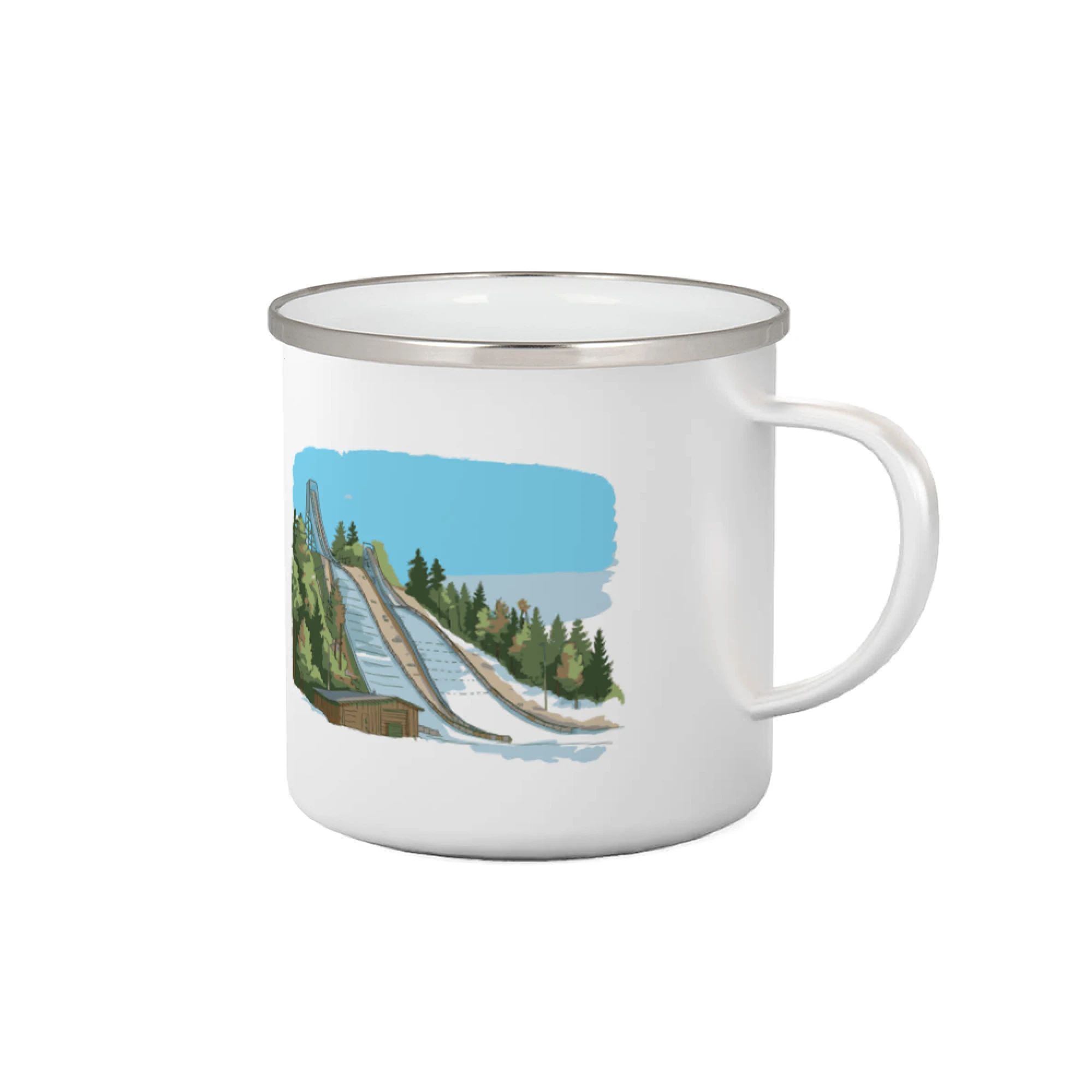 Lyže a Snowboard - Obrázok skokanských mostíkov - Plecháčik