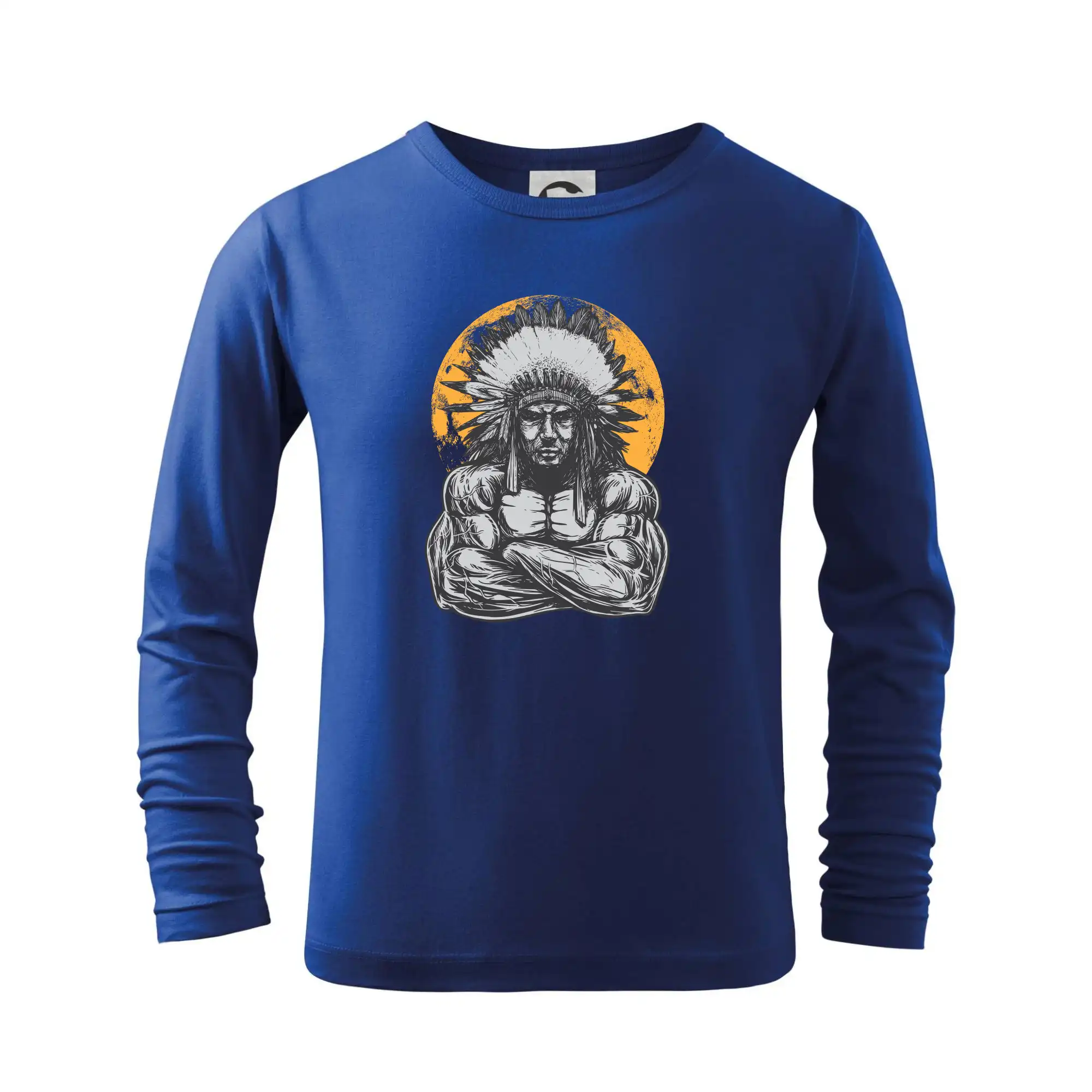 Grafické tričká - Indián z posilky - Tričko detské Long Sleeve