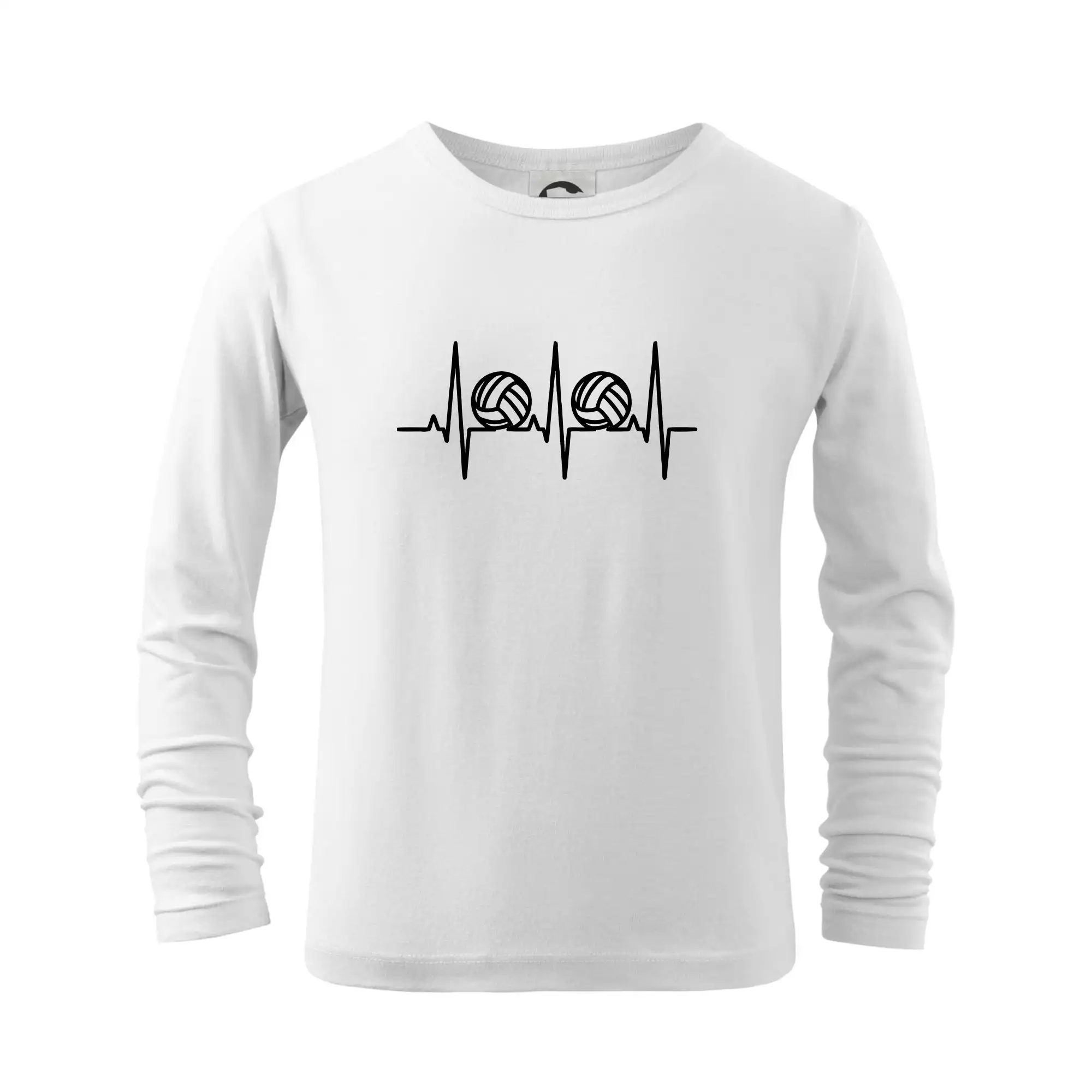 Trička na volejbal - Volejbal ekg - Tričko detské Long Sleeve