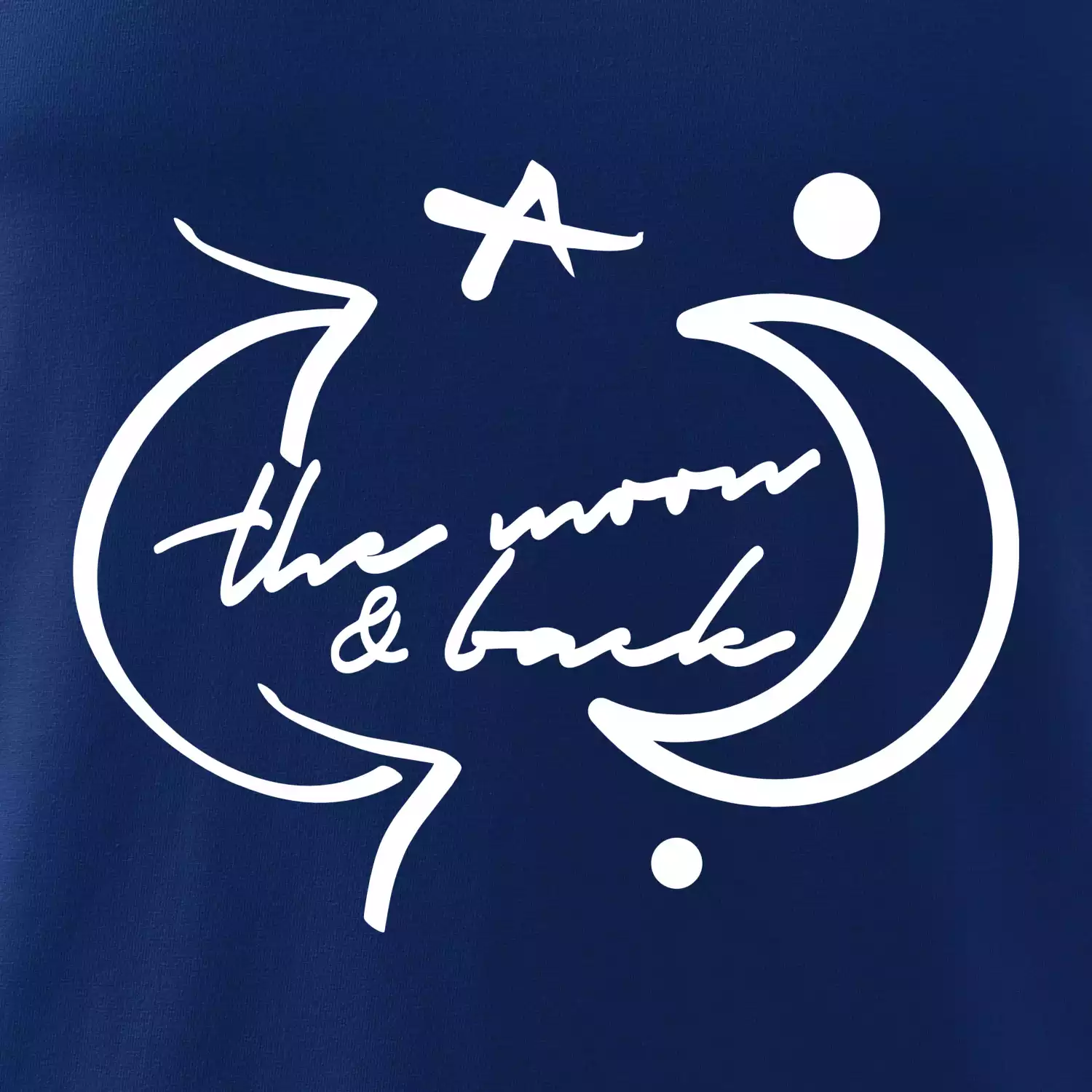 The moon and back