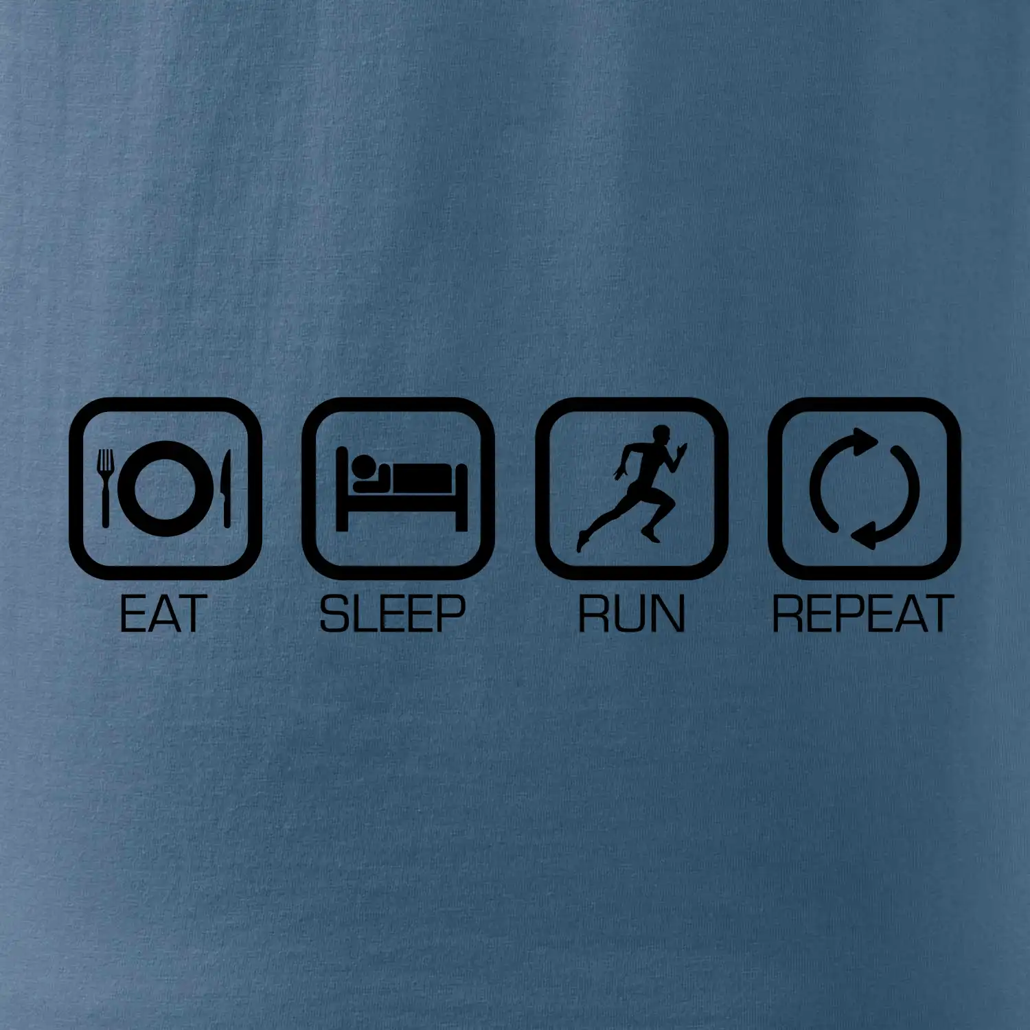 Eat sleep run repeat v řadě