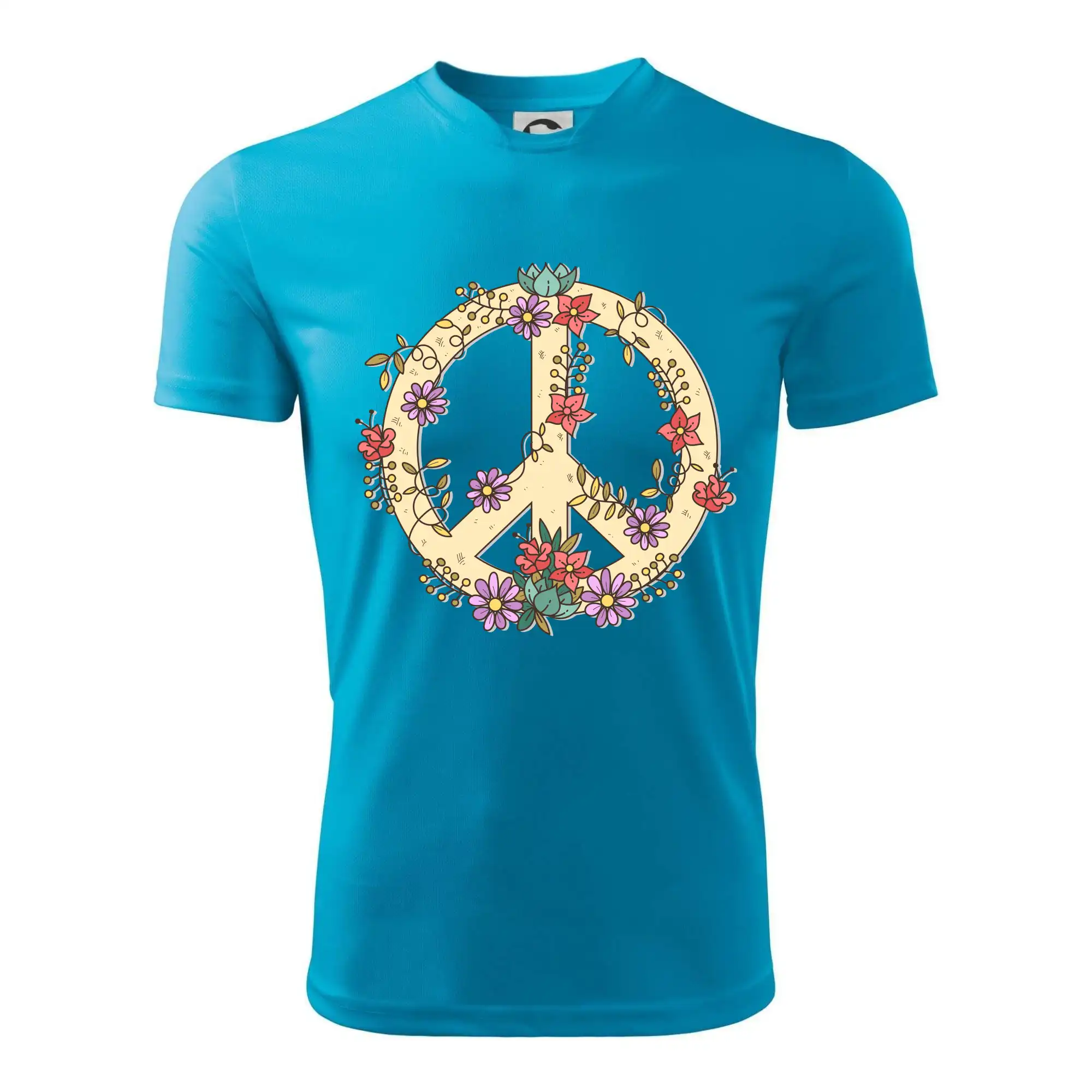 Peace symbol pískový