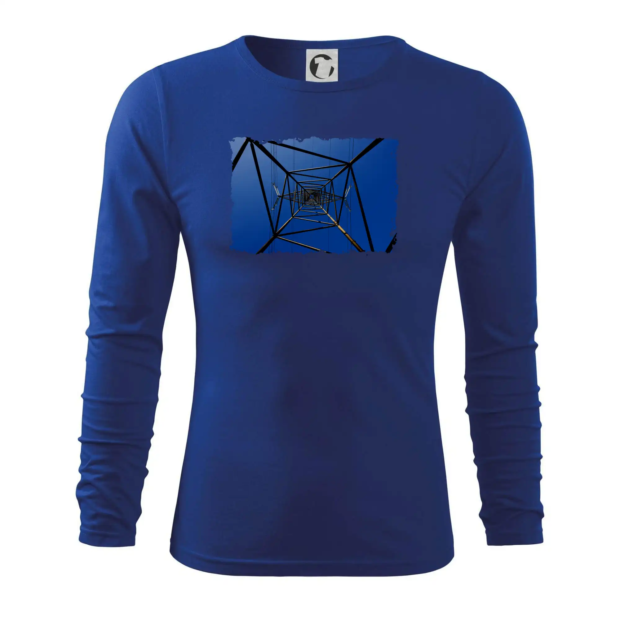 Stožár vysokého napětí zespodu