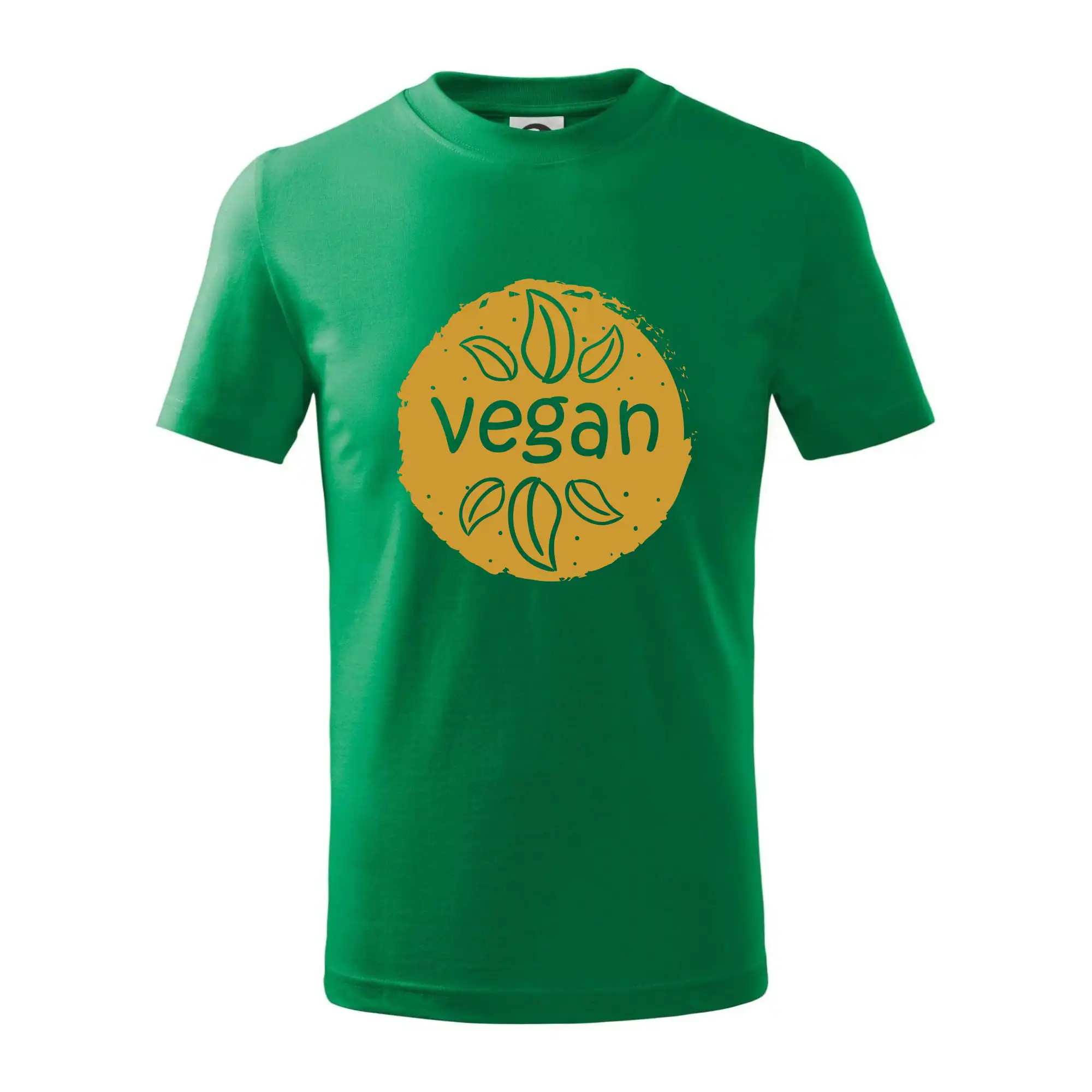 Životný štýl - Vegan hnedý kruh - Tričko detské bavlnené