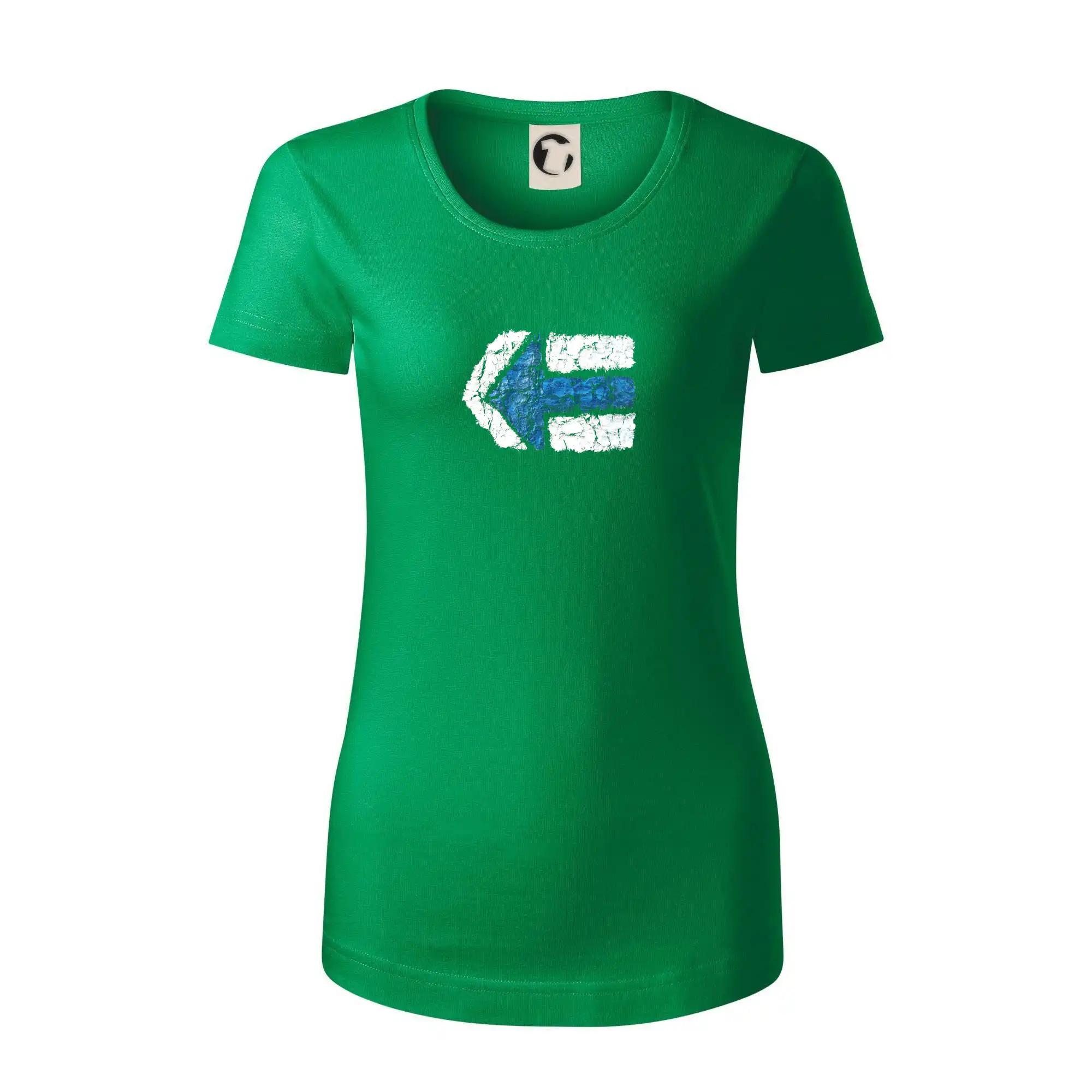 Trička na kempovanie - Párová turistická značka modrá - Dámske tričko z organickej bavlny Origin (GOTS)