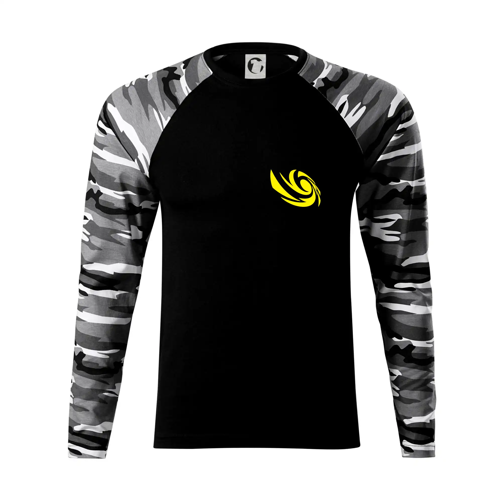 Tričká, mikiny a šiltovky pre Youtubery - Vortex logo na prsia - Camouflage LS