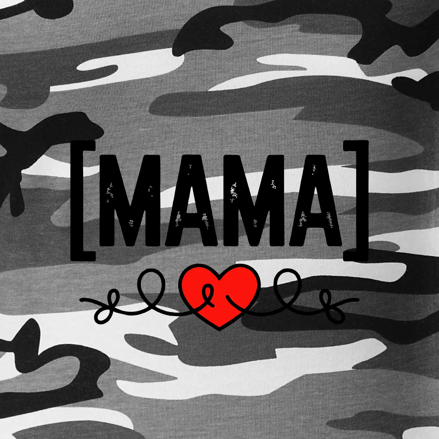 Nápis mama a srdce SK