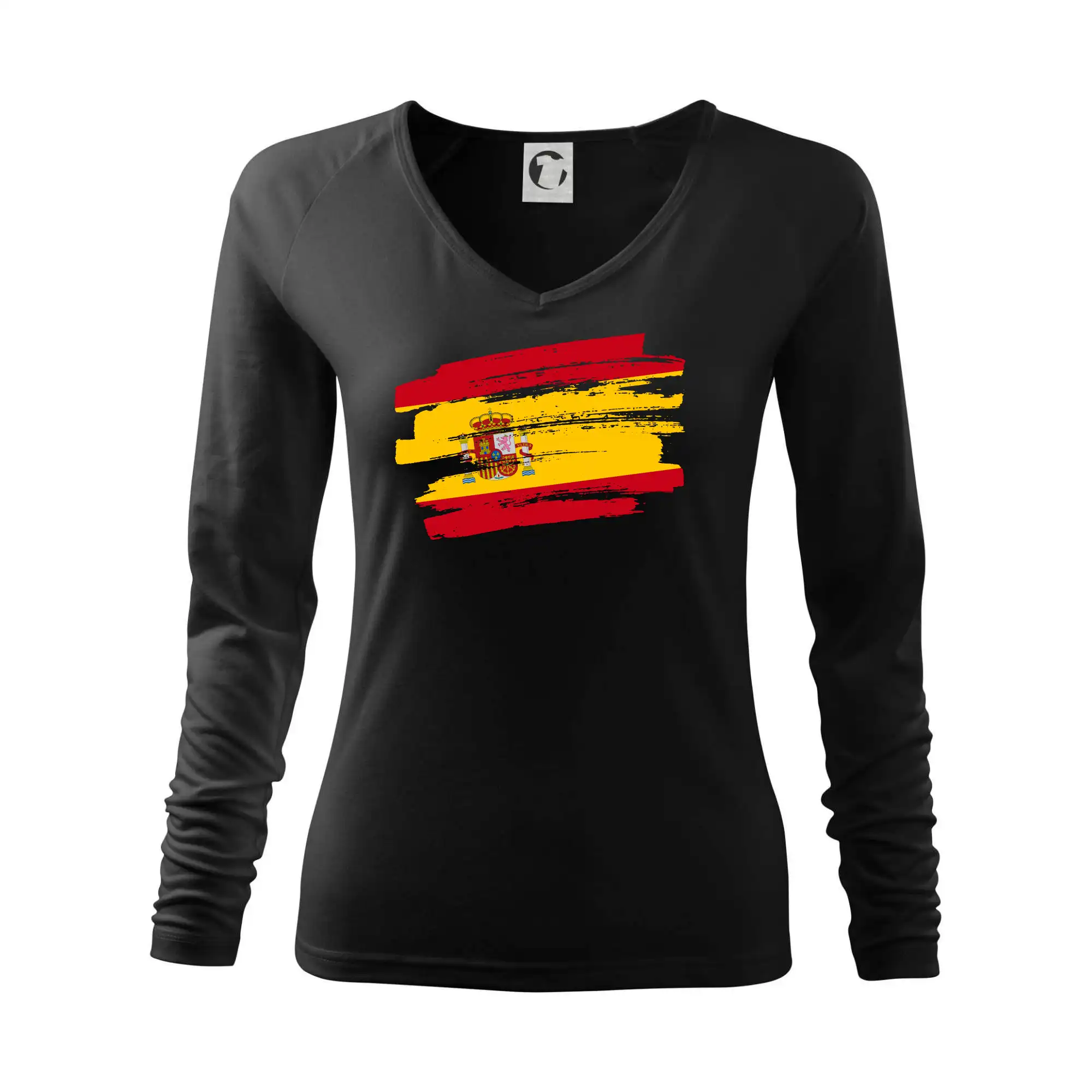 Ostatné mestá / miesta - Španielska vlajka štetkou - Tričko dámske Elegance